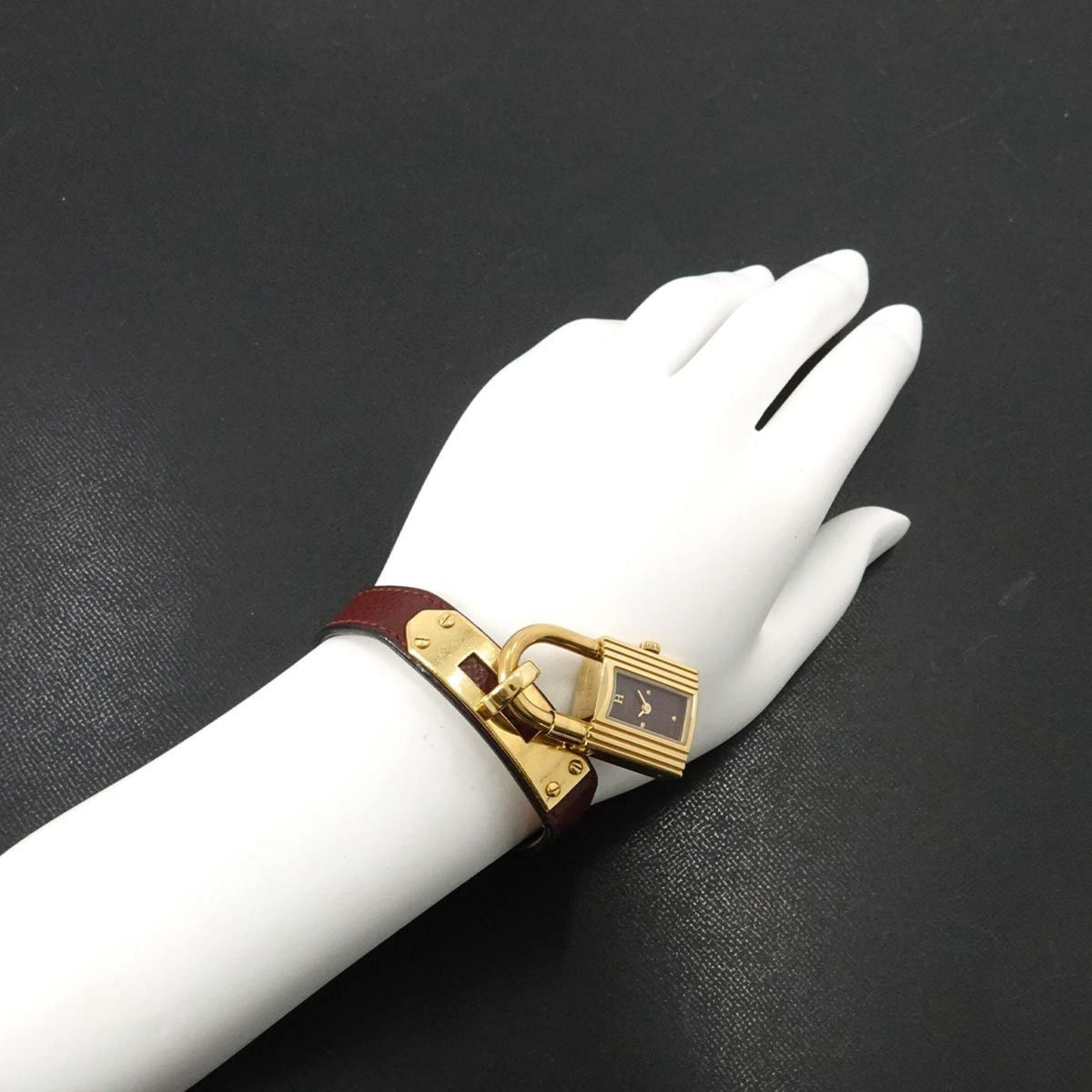 Hermes Kelly GZl1ldx4 Bordeaux Dial 20mm Watch