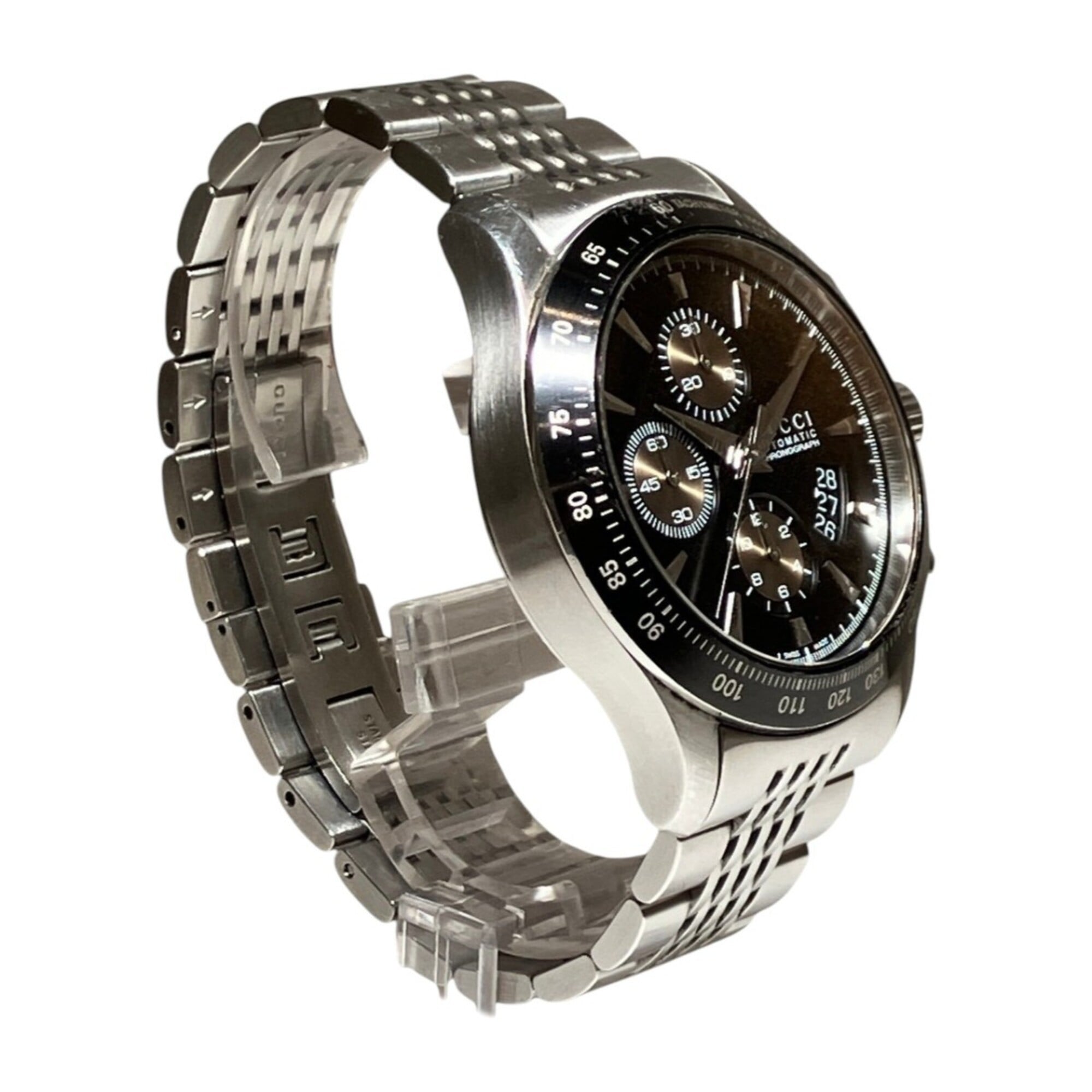 Gucci G-Timeless total weight 182g stainless steel automatic black dial 126.2