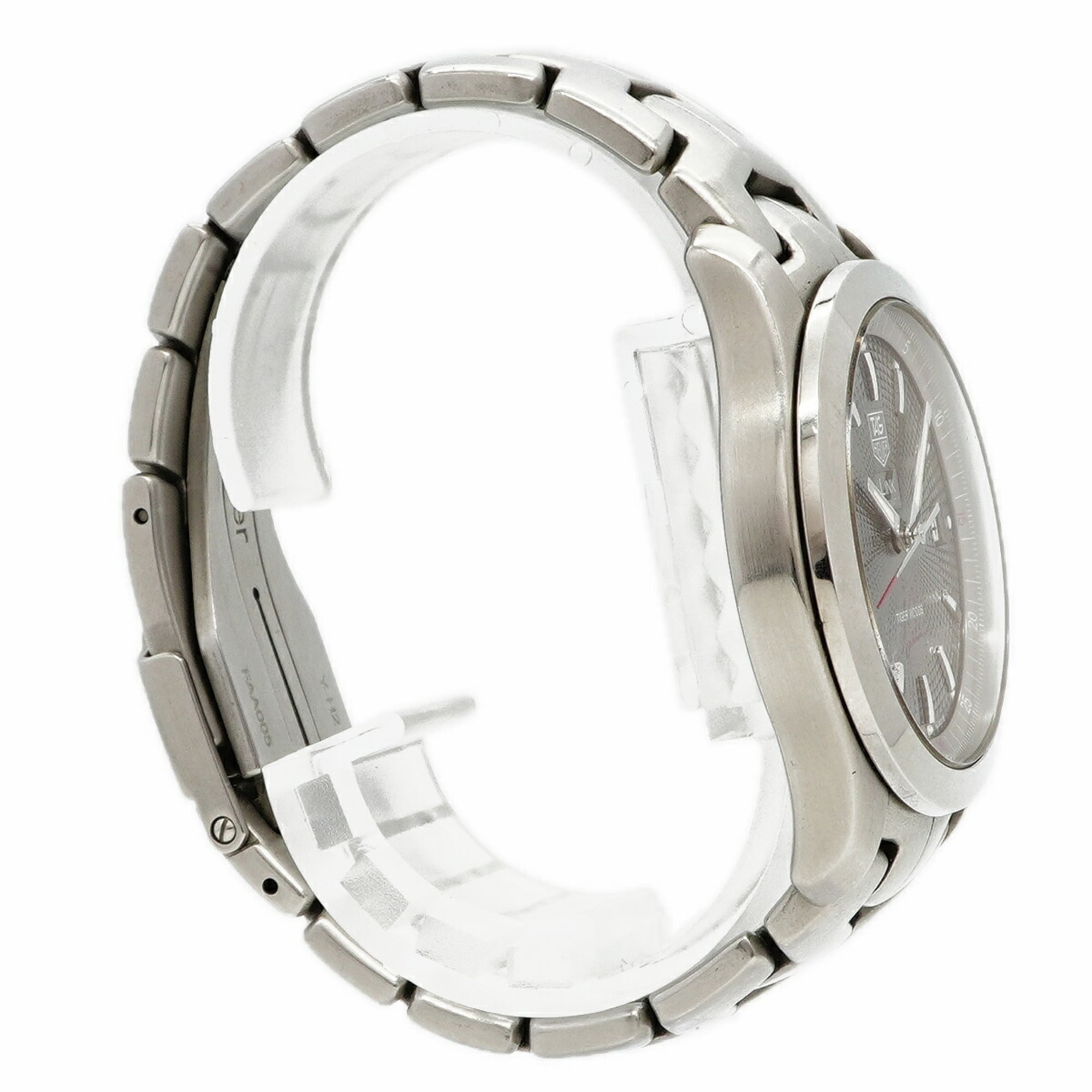 TAG Heuer Link Tiger Woods Limitierte Auflage (5.500 Exemplare) WJF2113 Herrenuhr grauem Zifferblatt