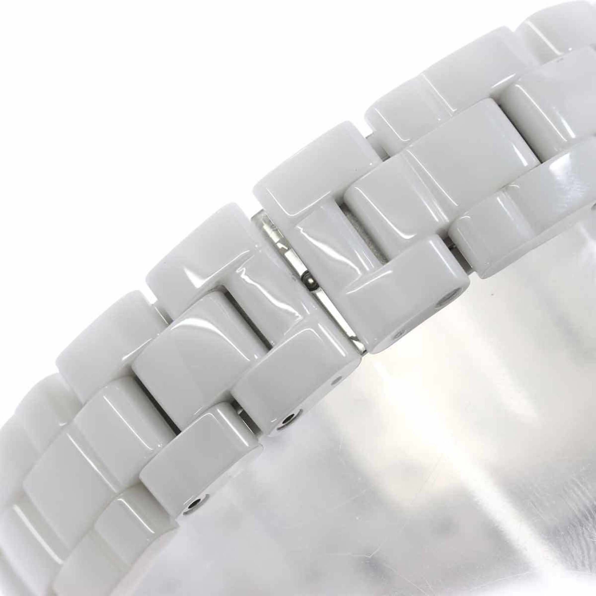 Chanel J12 33mm H0968 Women's Watch, Date Display, White Ceramic Quartz Watch