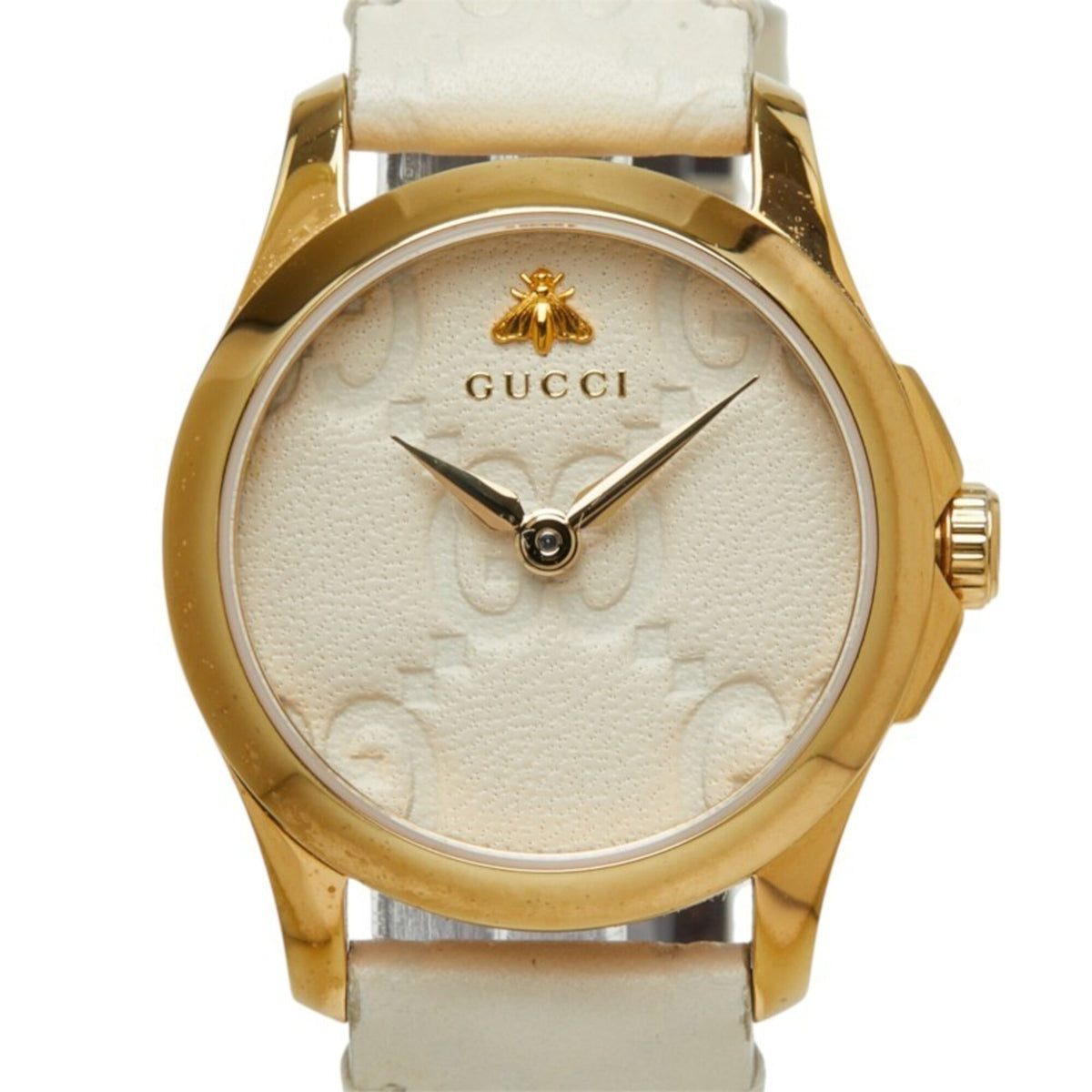 Montre Gucci G-Timeless Bee YA126580A/126.5 Beige avec cadran de 27 mm