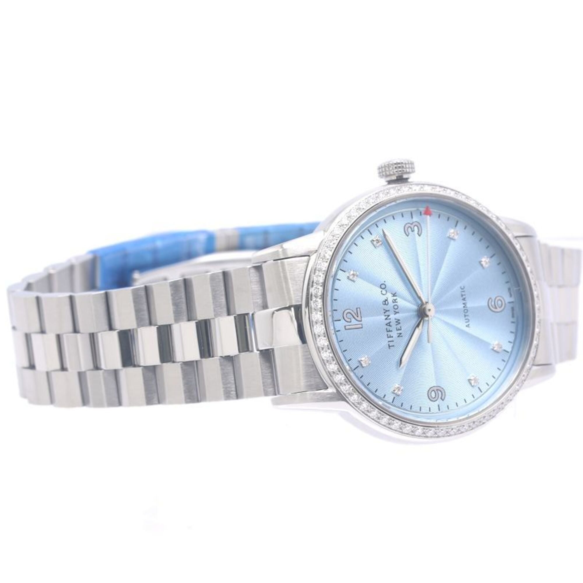 Tiffany&amp;Co. ; Montre pour femme Tiffany CT60 Bezel Diamond 8P 37725978, en acier inoxydable 40306
