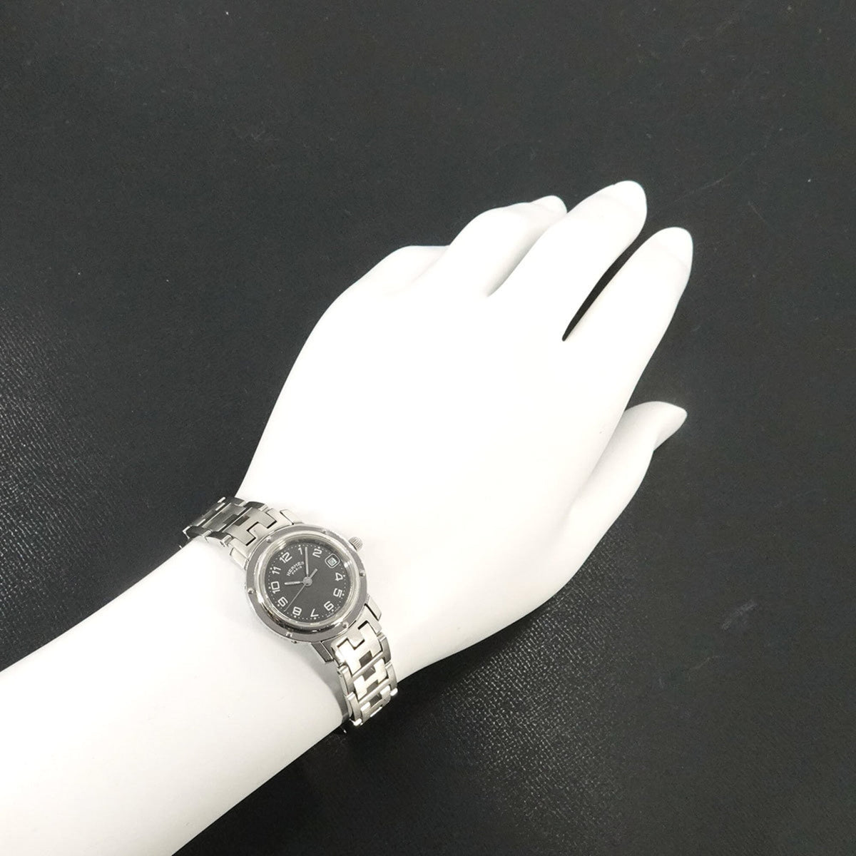 Hermes Clipper CL4 210 horloge met grijze wijzerplaat, 24 mm