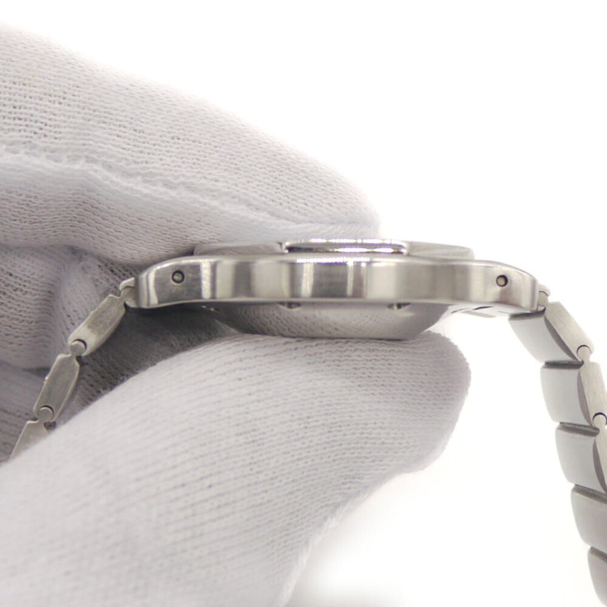 Cartier Santos Octagon LM 2965 White Dial 29mm Watch