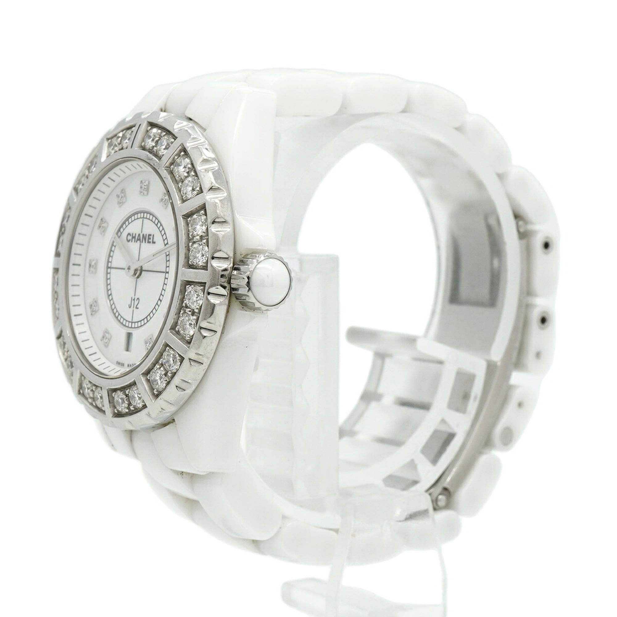 Montre Chanel J12 Diamond H2429 Blanc Cadran 33 mm
