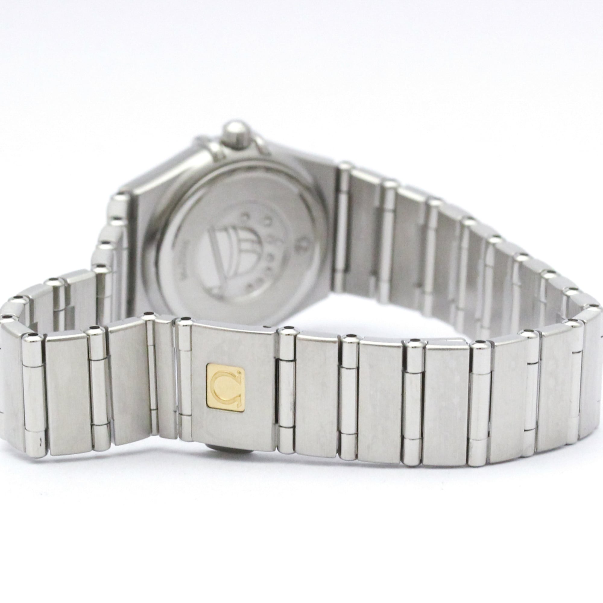 OMEGA Constellation Diamond MOP Dial Steel Quartz Ladies Watch 1466.31 Polished