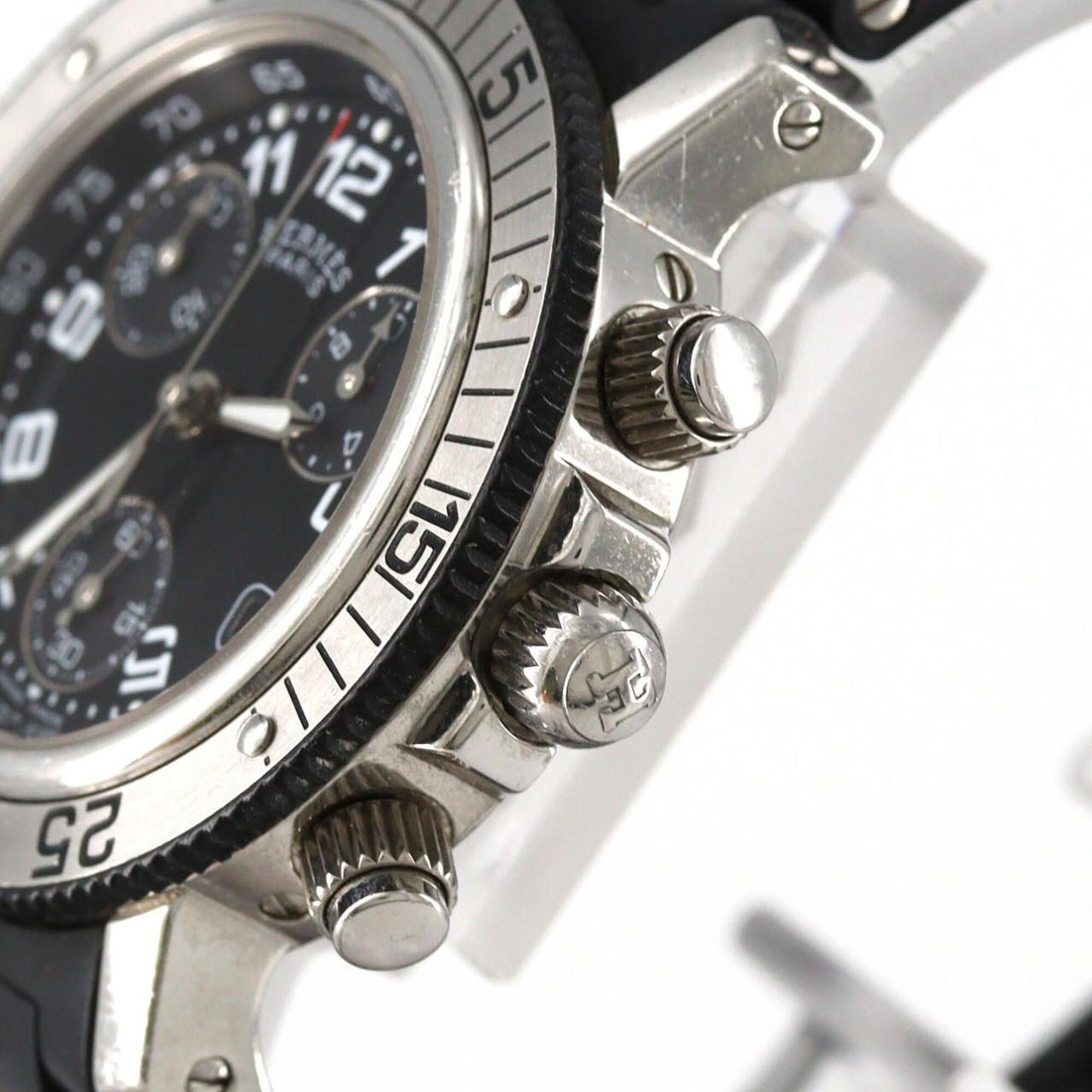 Hermes Clipper Diver Chronograph CL2.315 – Quarzuhr aus Edelstahl und Kautschuk