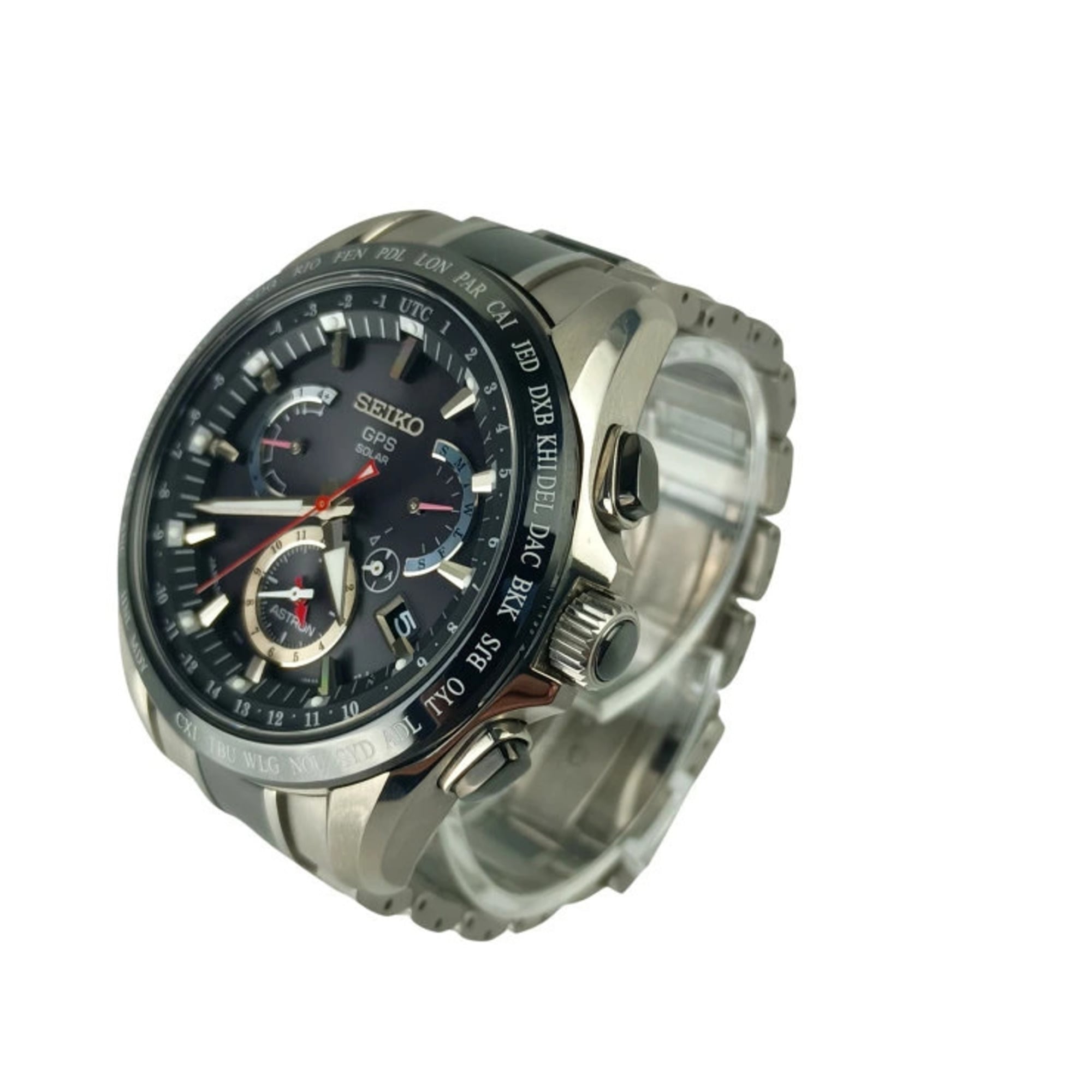 Montre Seiko Astron GPS 8X53-0AB0 SBXB041 Noir cadran de 45 mm