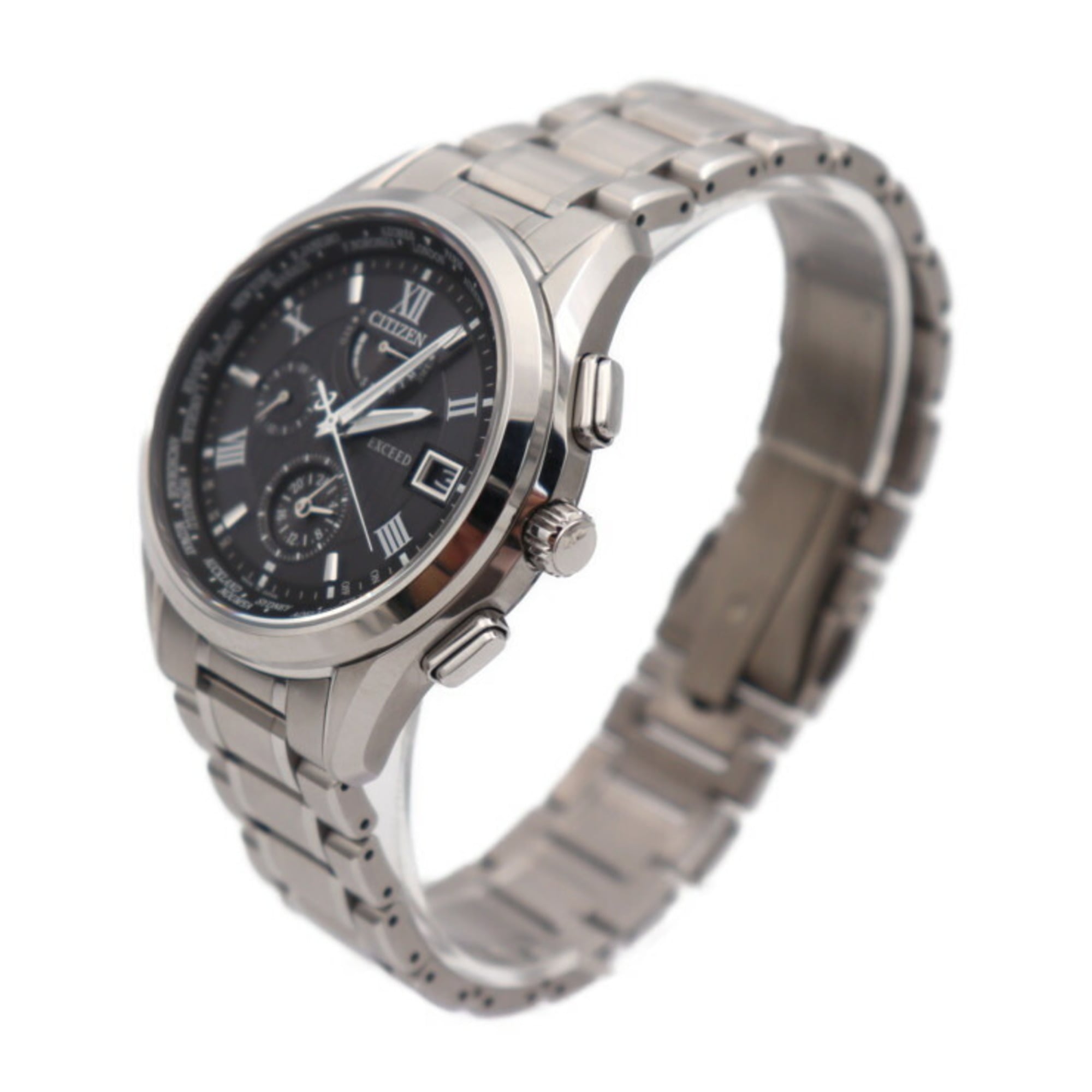 時計 CITIZEN EXCEED AT9110-58E H820-T023916 CITIZEN Citizen EXCEED Exceed Watch H820-T023916 Titanium Silver Black
