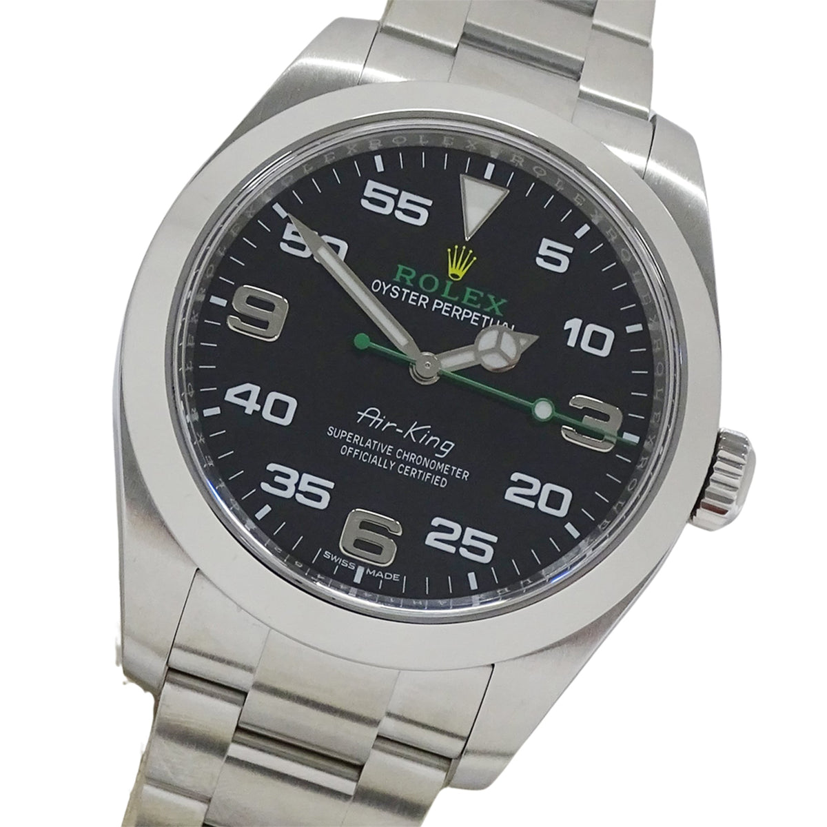 Rolex Air-King 116900 met zwarte wijzerplaat 40mm horloge