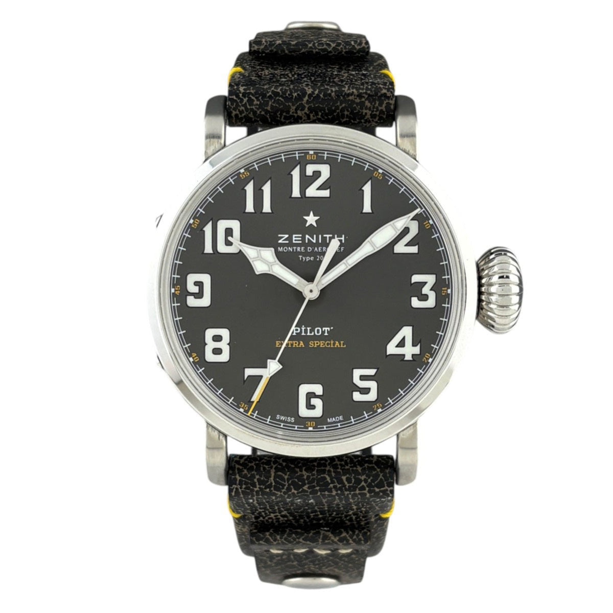 Zenith Pilot Type 20 03.2434.679/20.I010 Horloge met grijze wijzerplaat, 45 mm