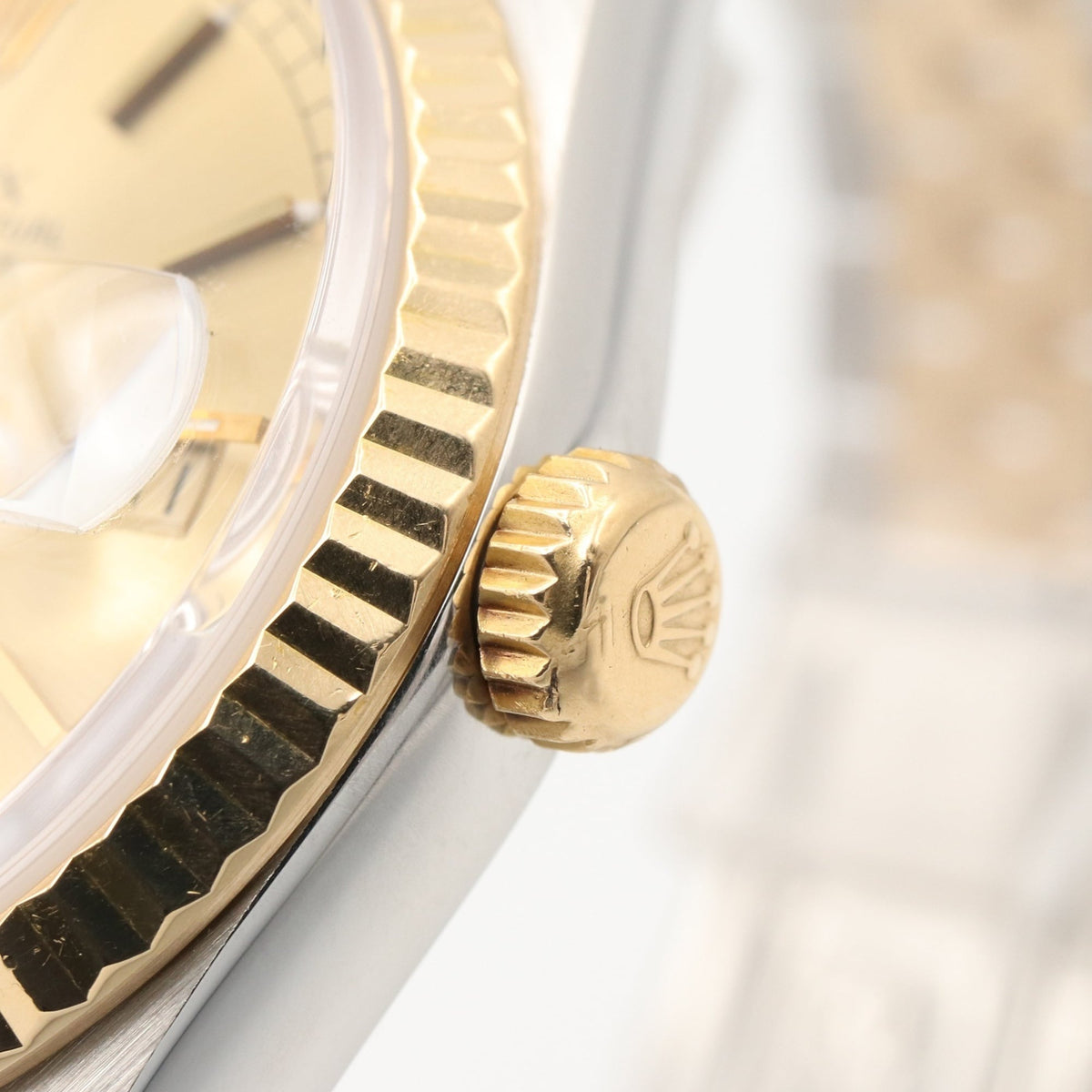 Rolex Datejust T-Serie 16233 Champagner, goldenes Zifferblatt, 36 mm Uhr