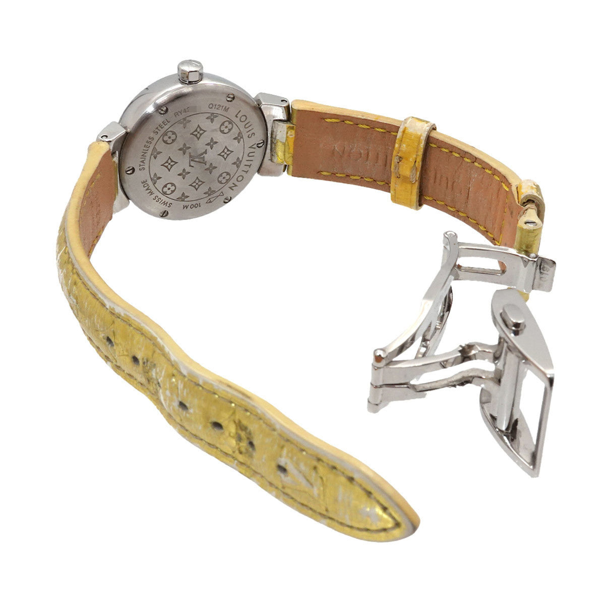 Louis Vuitton Tambour Q121M Gold Dial 28mm Watch
