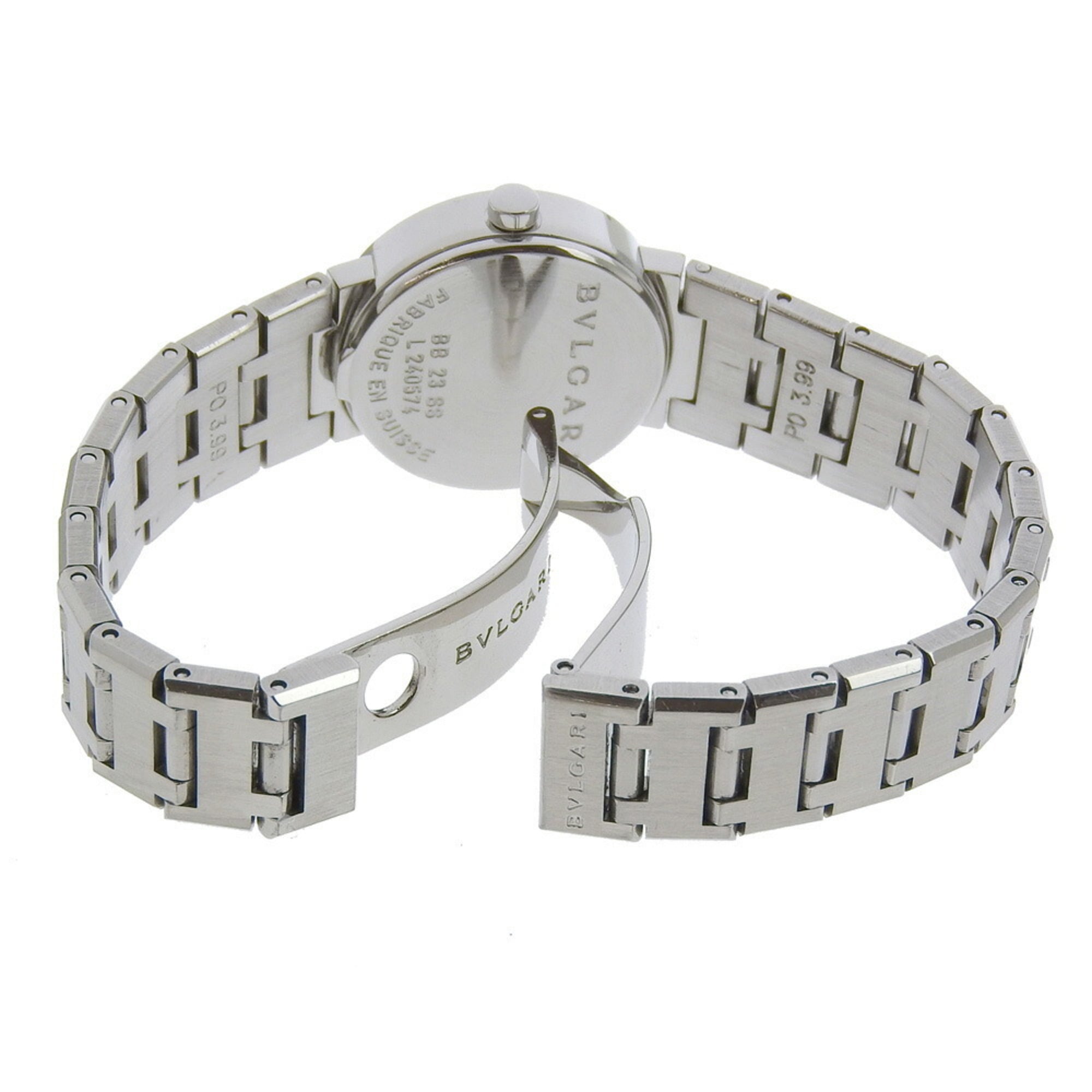 BVLGARI Bvlgari Horloge BB23SS Roestvrij staal Kwarts Analoge wijzerplaat Zwarte wijzerplaat Dames I220724028