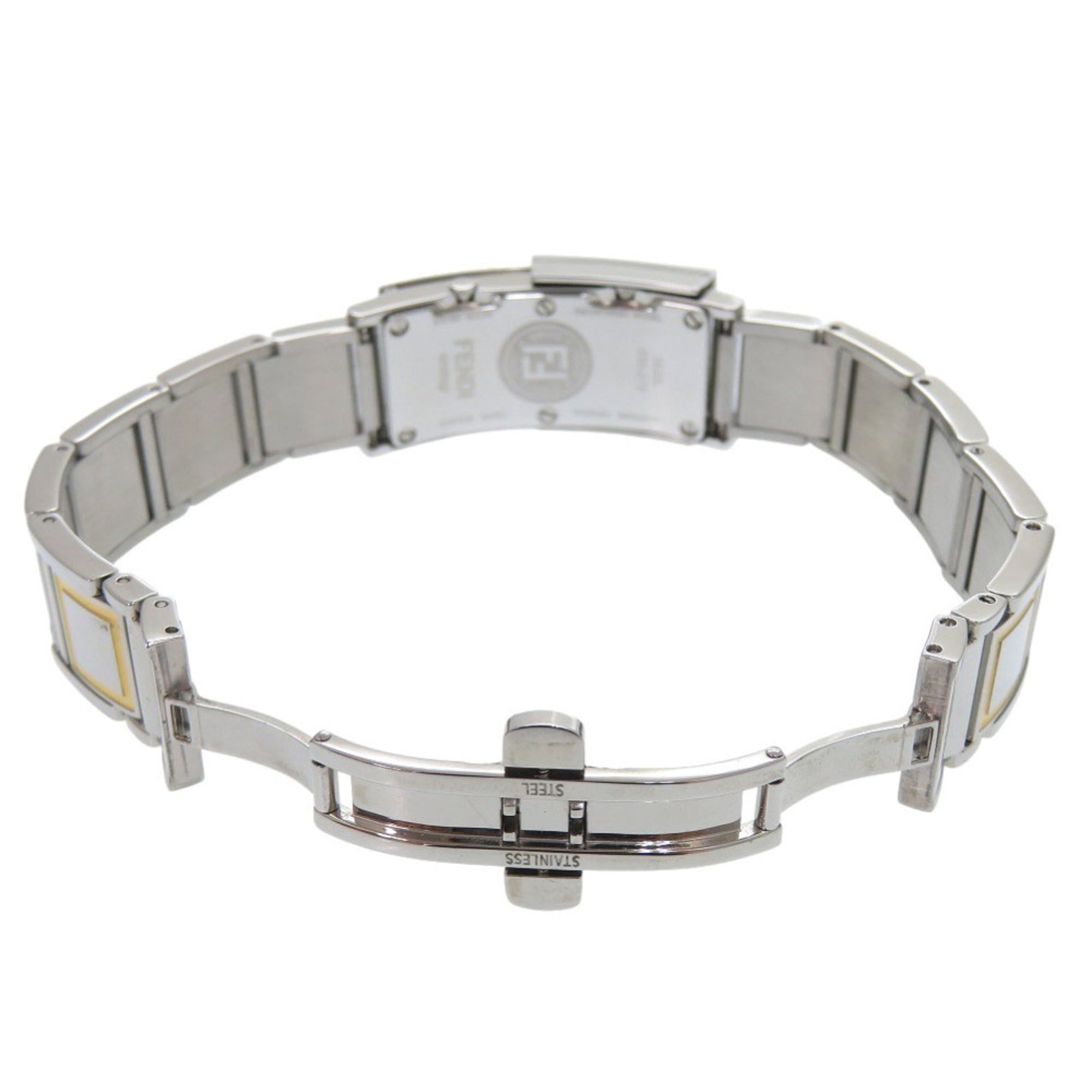 Fendi Secret 2 Time Zone 5500L Quarzzuhr aus Edelstahl in Gold, 1915 FENDI