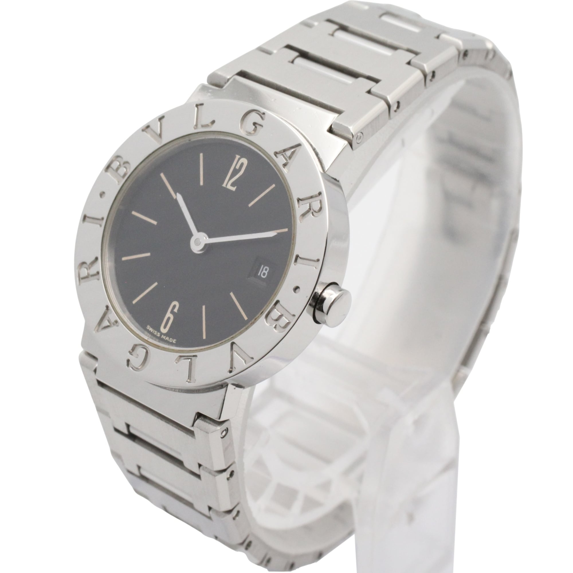 Bulgari BVLGARI Stainless Steel Ladies Black BB26SSD