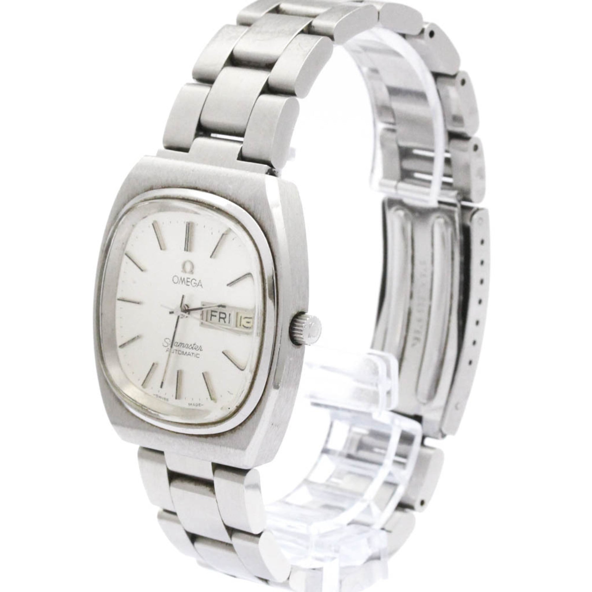 OMEGA Seamaster Day Date Cal.1020 Steel Mens Watch 166.0216 Vintage