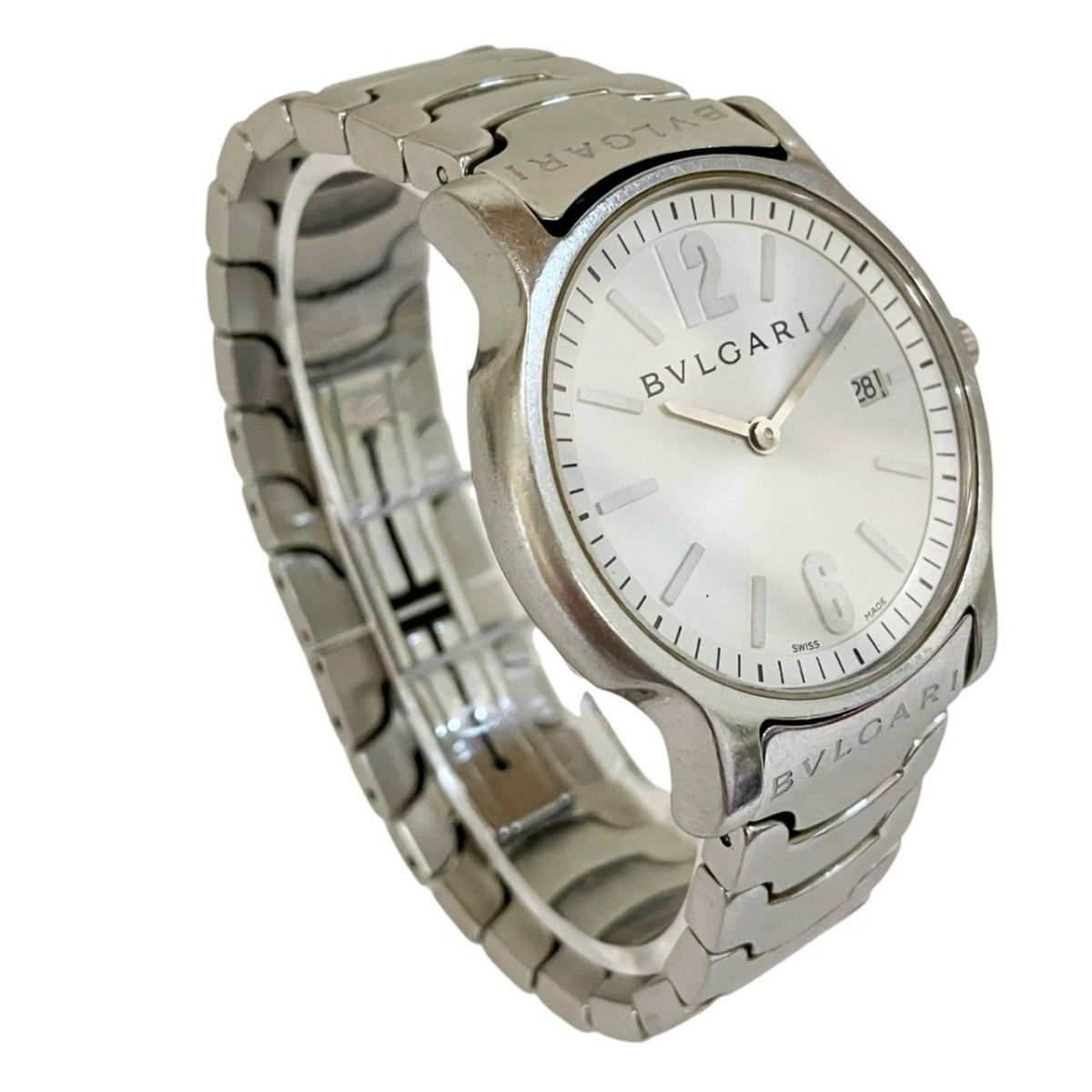 Bvlgari Bulgari BVLGARI Solo Tempo ST35S Silber Zifferblatt 35 mm Uhr