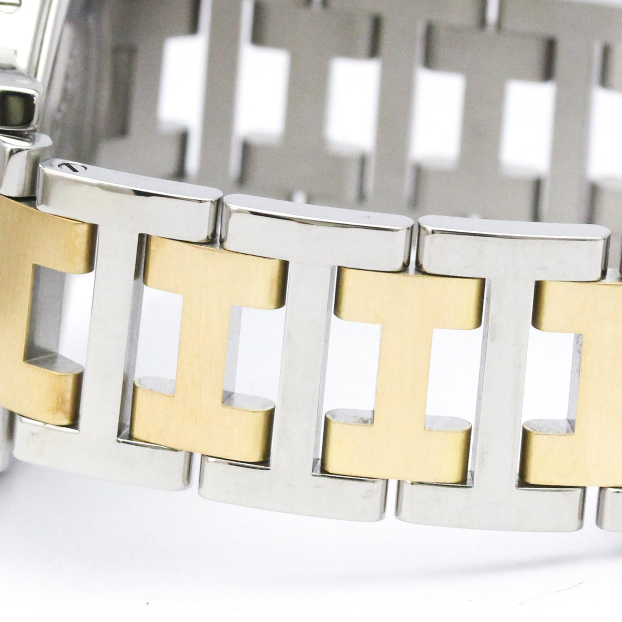 HERMES Clipper verguld stalen quartz herenhorloge CL6.720