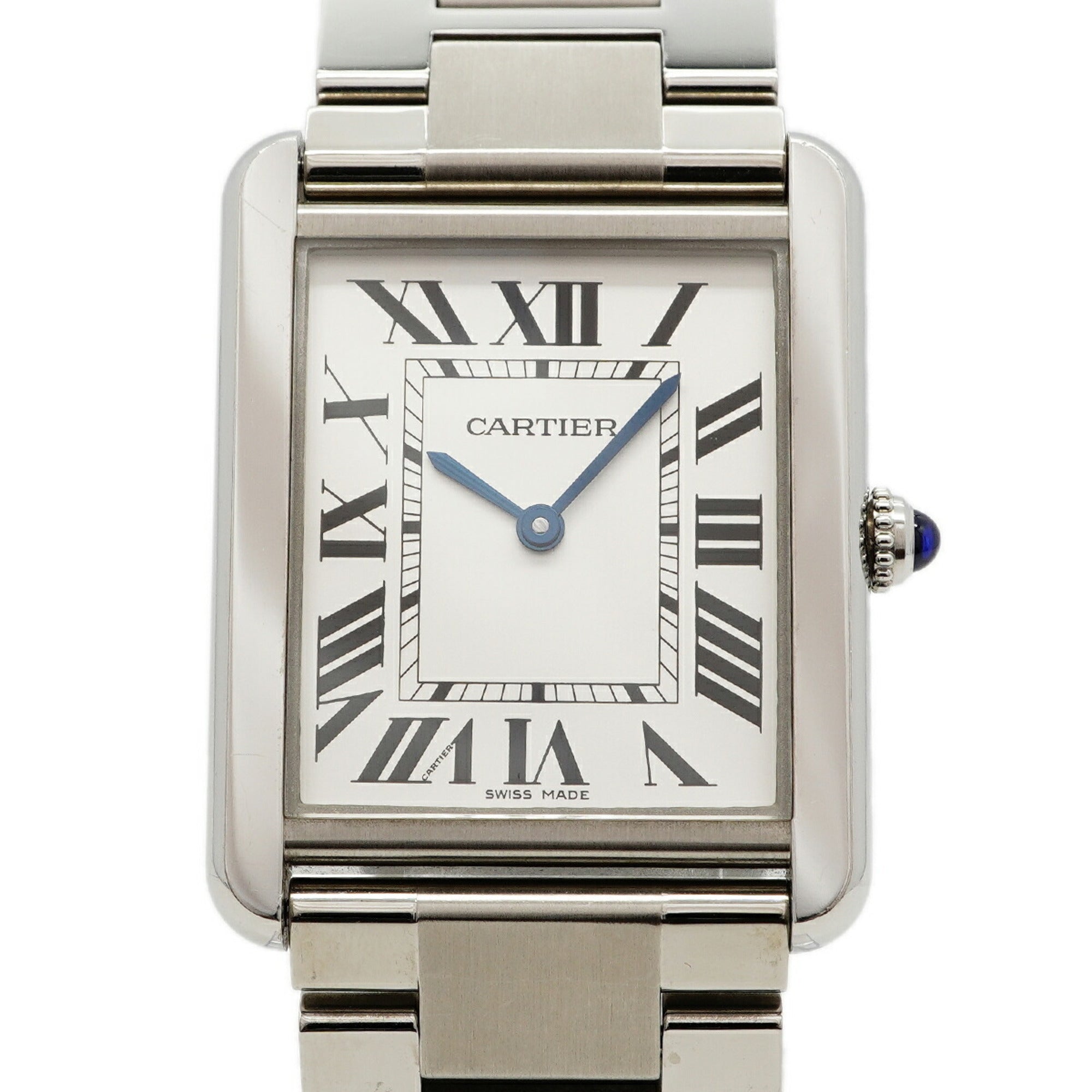 Cartier Tank Solo LM W5200014 Silver Dial 27mm Watch