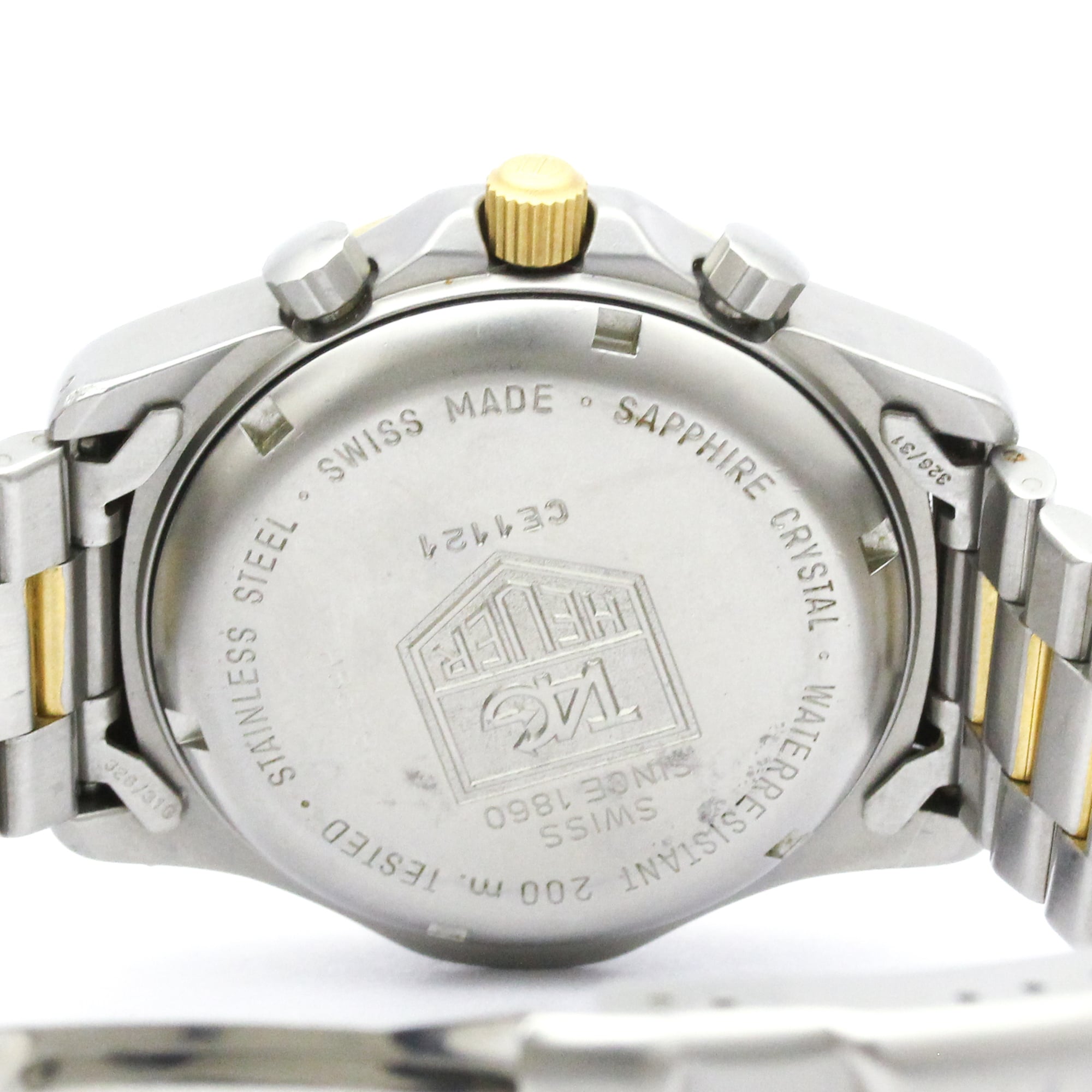 TAG HEUER 2000 Professional Chronograph Gold Plated Steel Watch CE1121