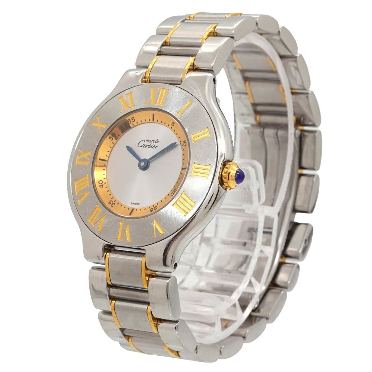Cartier Must 21 Vingt-et-un W10072R6 Silber Zifferblatt 31 mm Uhr