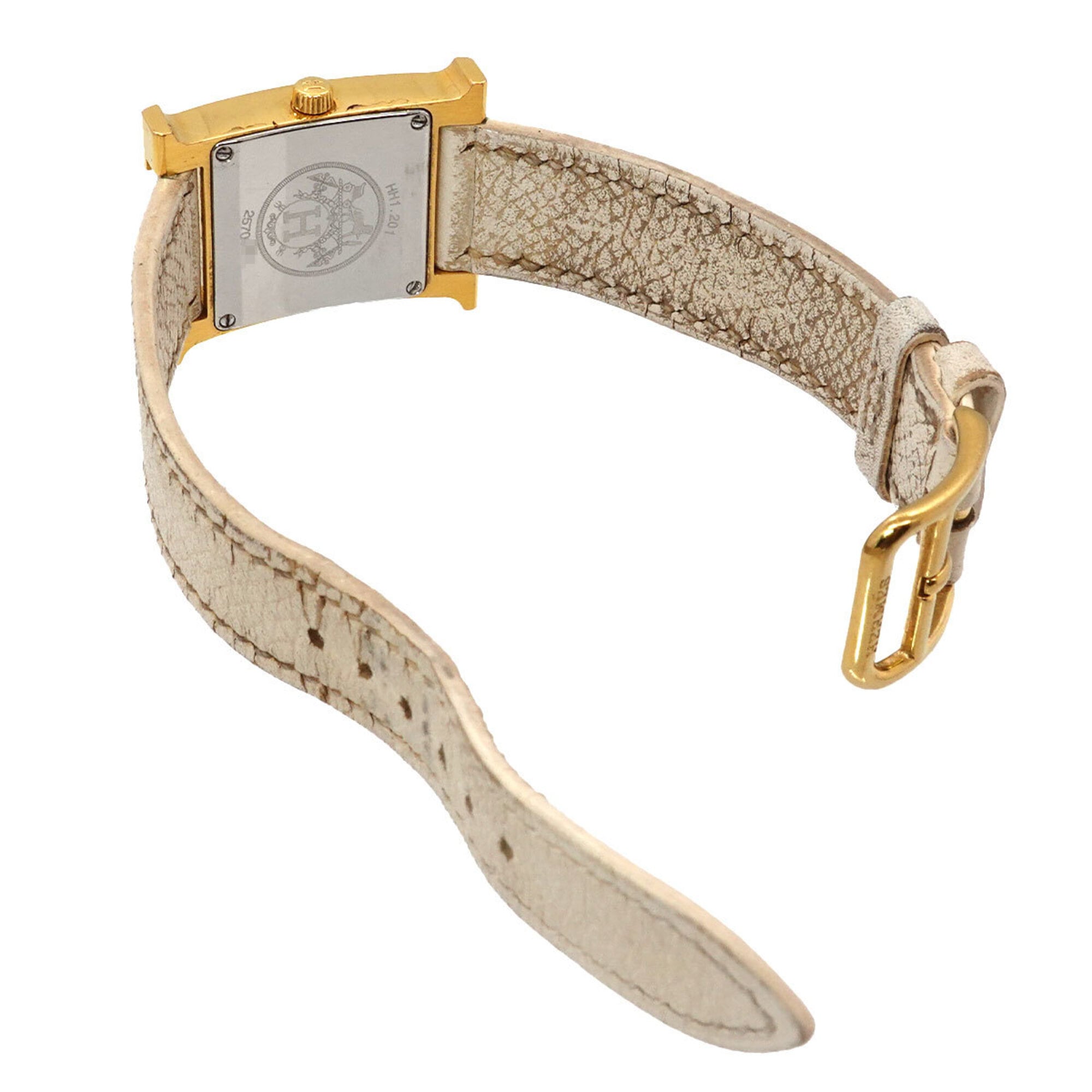 Hermes H-Watch HH1 201 Women's Watch White Quartz H