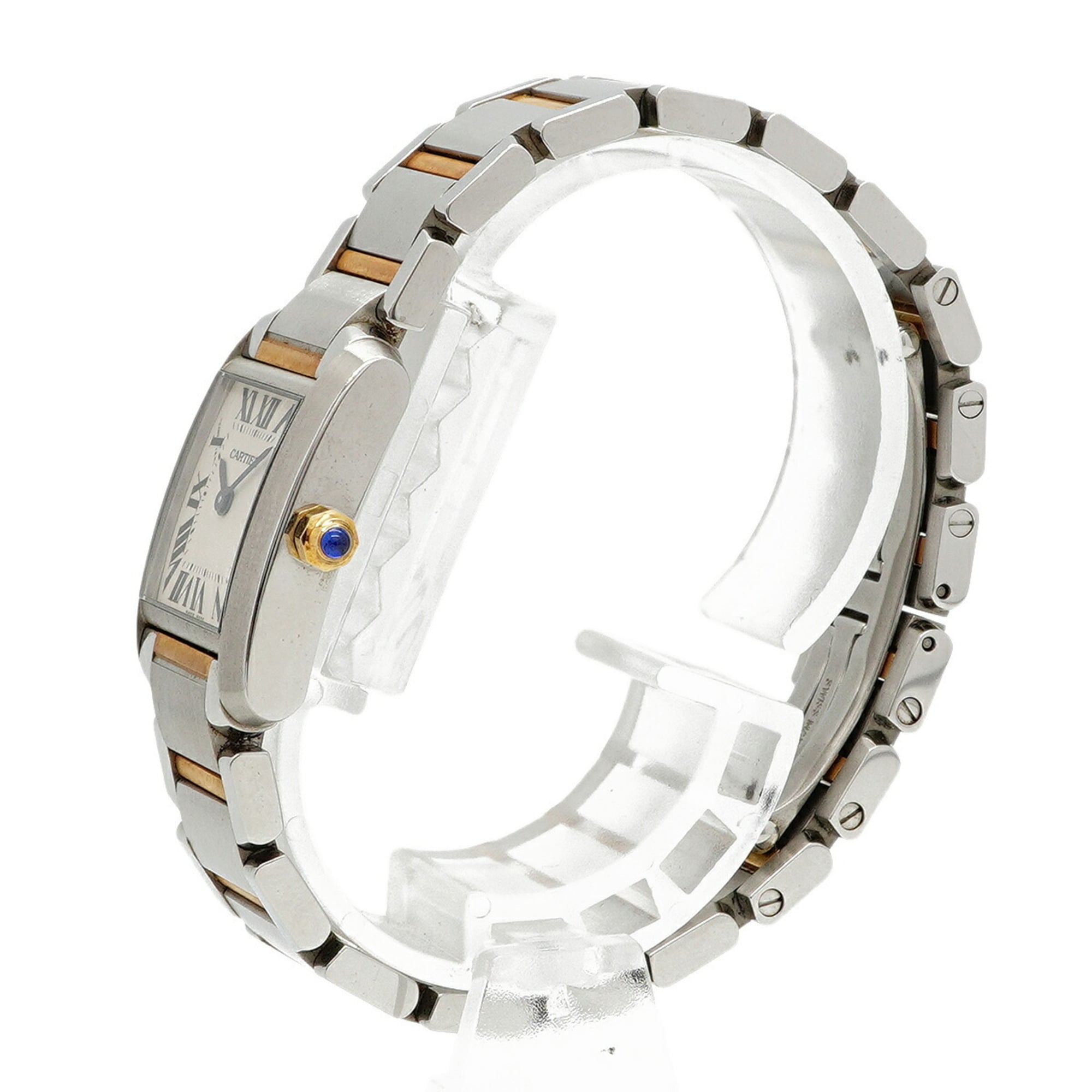 Cartier Tank FranÃ§aise SM Two-Tone W51007Q4 Ivory Dial Wo