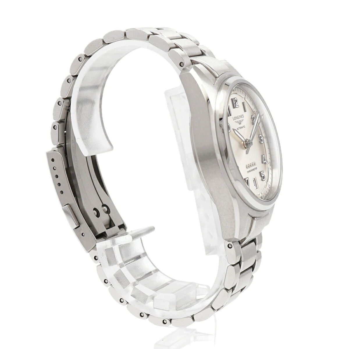 Montre Longines Spirit L3.410.4.63.6, cadran argenté, 37 mm