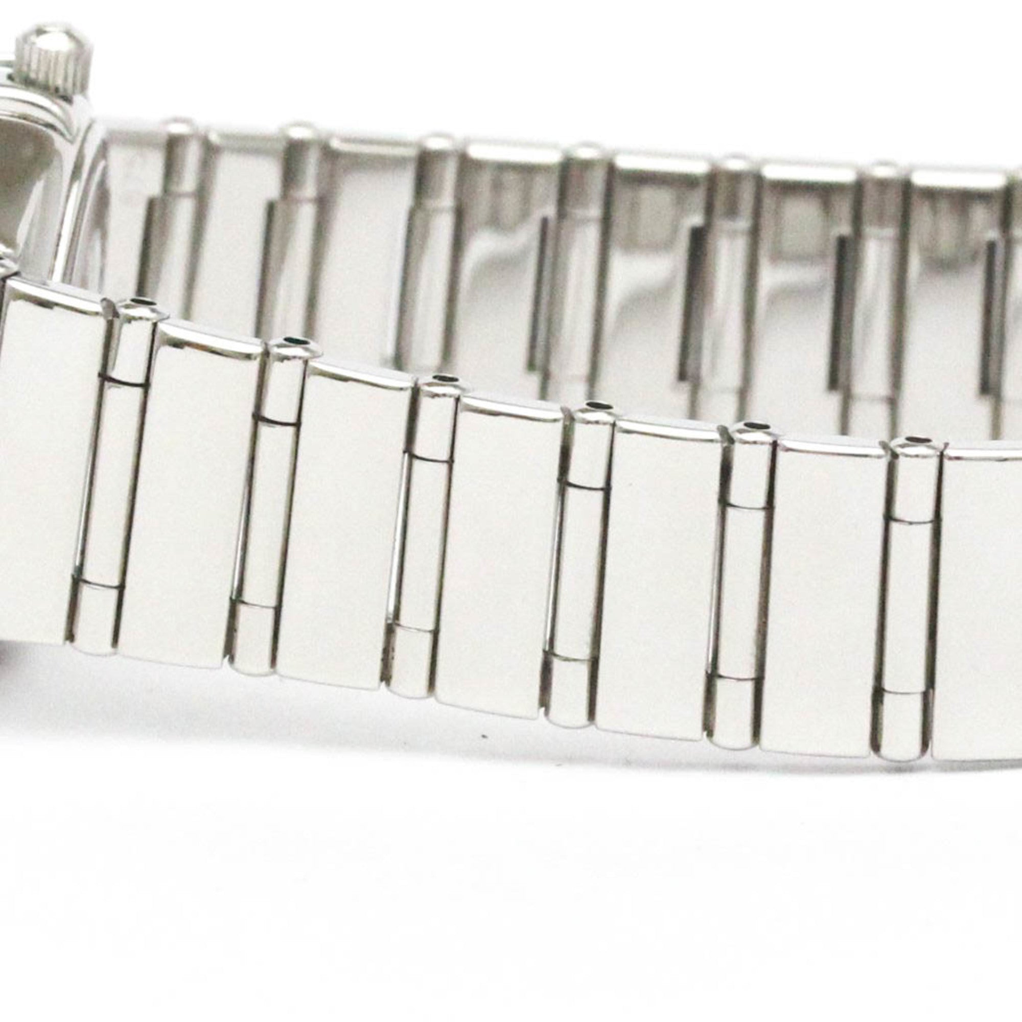OMEGA Constellation Damenuhr aus Stahl Quarz Diamanten und Perlmuttzifferblatt 1566.76