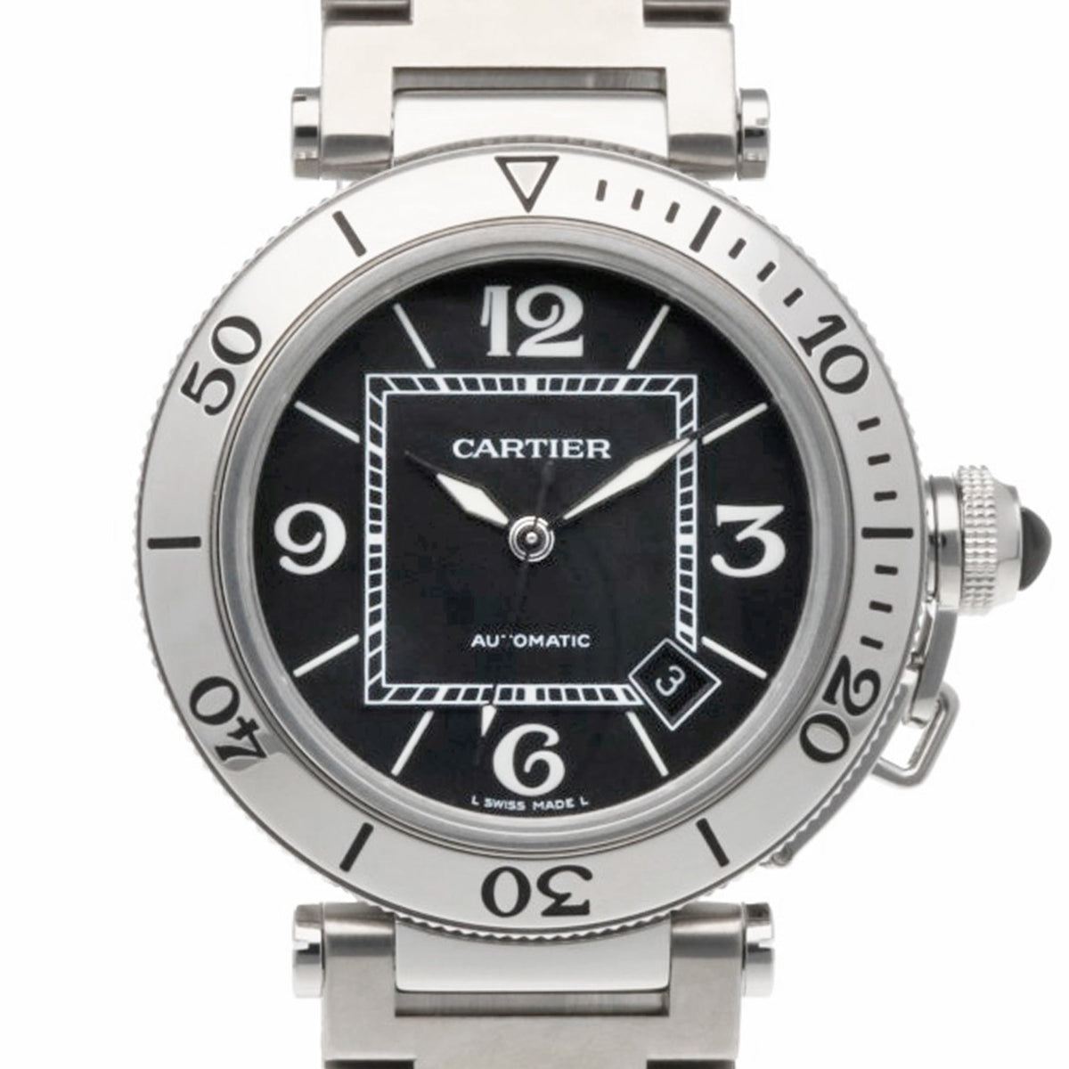 Cartier Pasha Seatimer W31077M7 Noir Cadran 40mm Montre