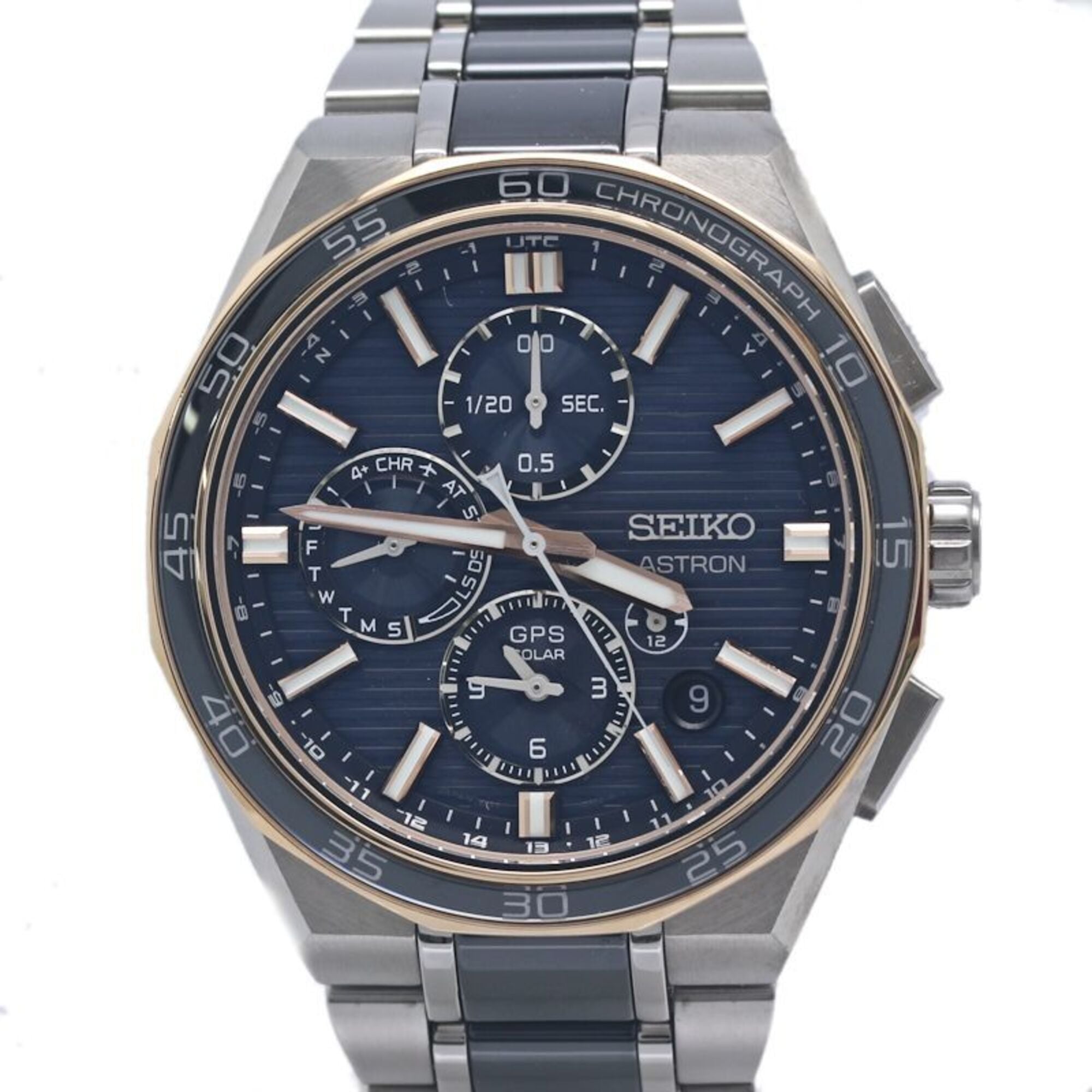 SEIKO Astron Nextar 2025 Limited Edition SBXC180 5X83-0AR0-1 GPS Solar Radio Controlled Watch for Men, Titanium x Ceramic, 40322