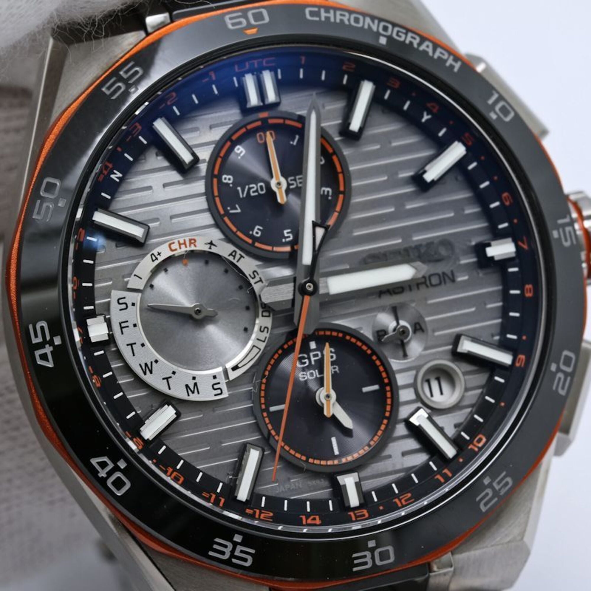 Seiko Astron SBXC183 5X83-0AS0-1 Silver Dial 43mm Watch