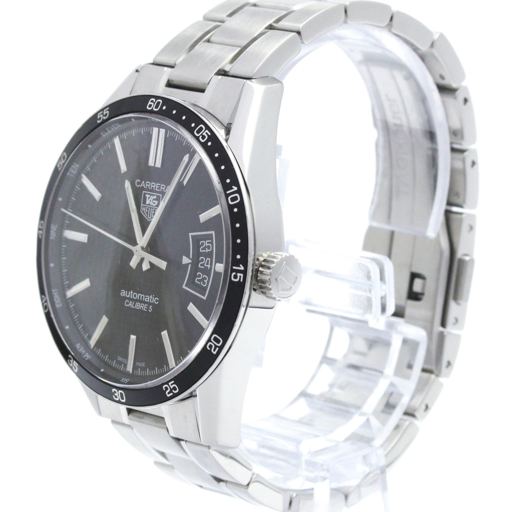 TAG Heuer Carrera WV211M Black Dial 39mm Watch