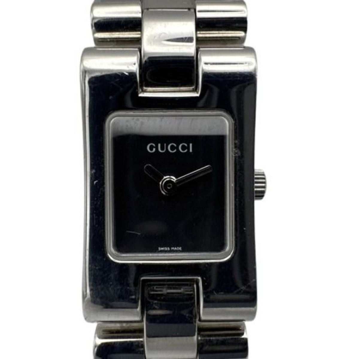 GUCCI Gucci Watch 2305L Black Silver Stainless Steel Women's