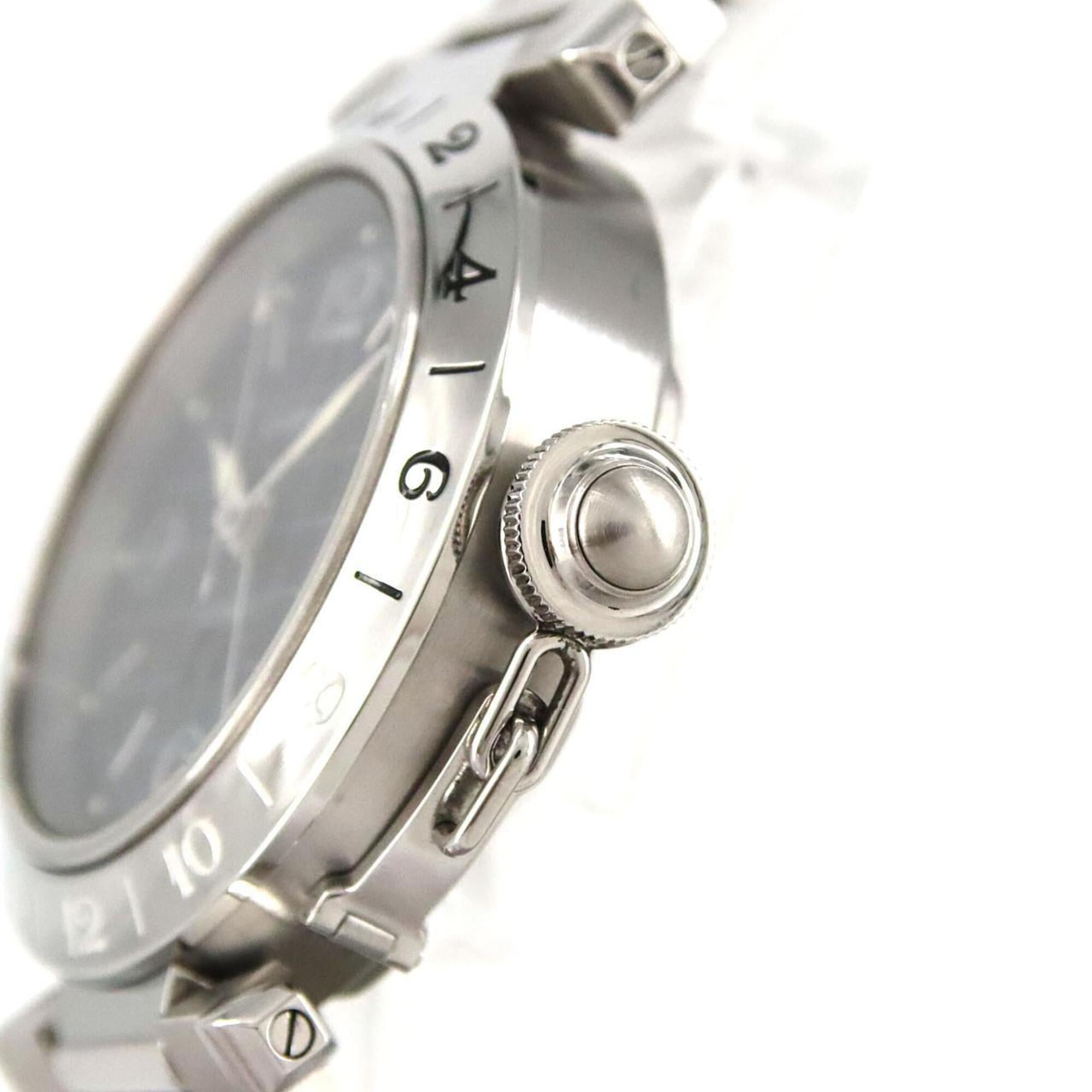 Cartier Pasha C GMT Grande Date W31049M7 Stainless Steel Automatic Watch