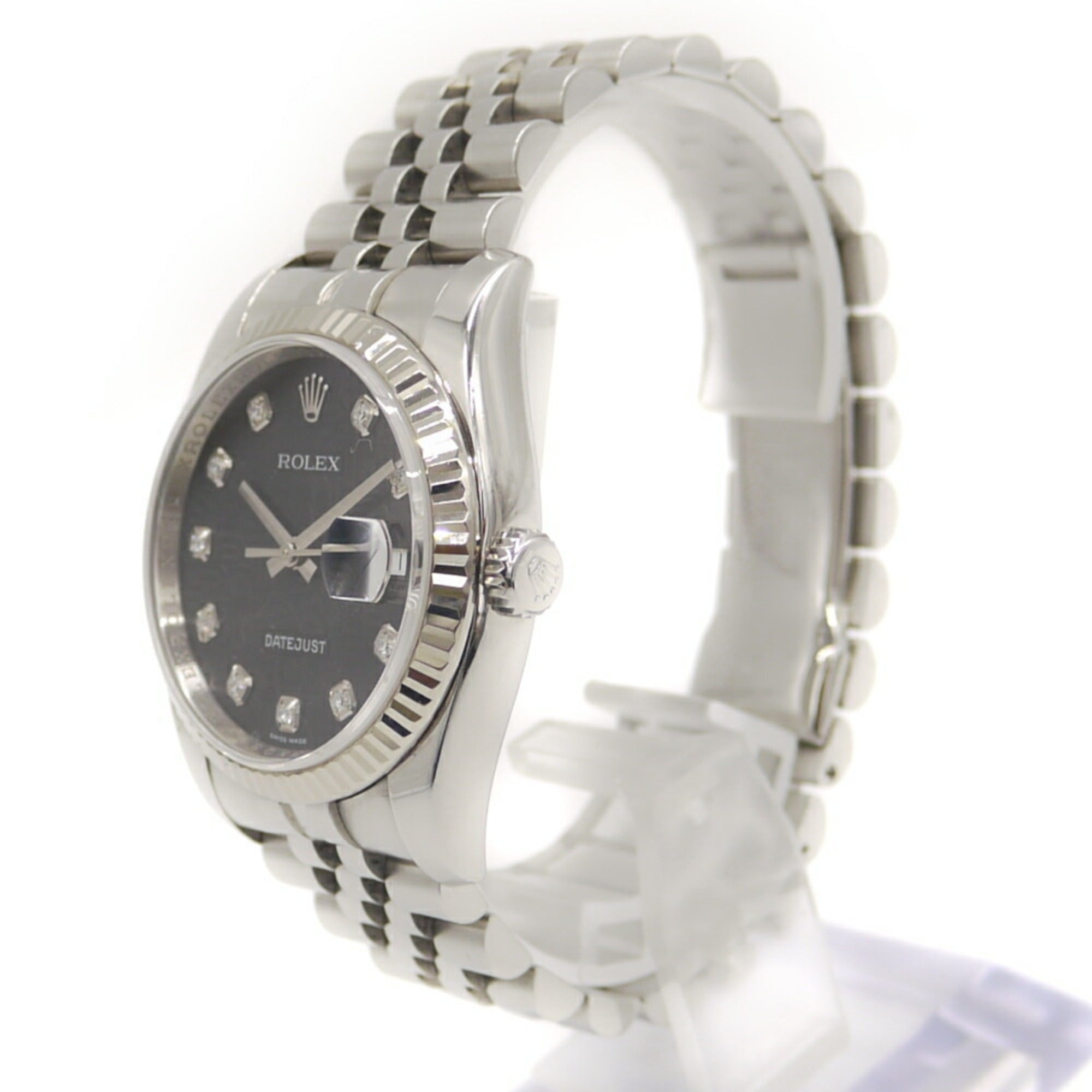 ROLEX Rolex Datejust 10P Diamond 116234G SS/WG Automatic Jubilee Bracelet Computer Dial