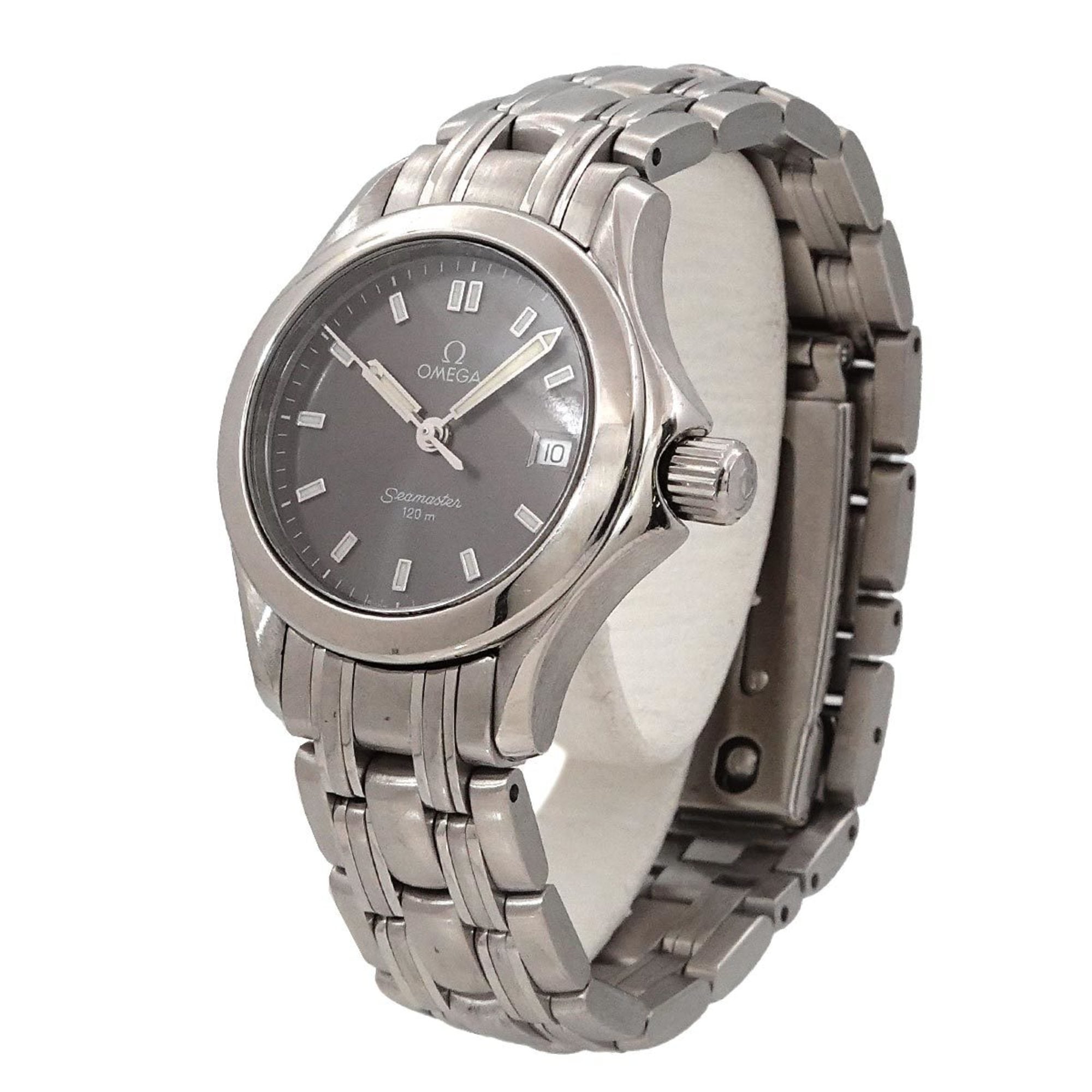 OMEGA Seamaster 120 2581 43 Women's Watch with Date, Gray Quartz Movement