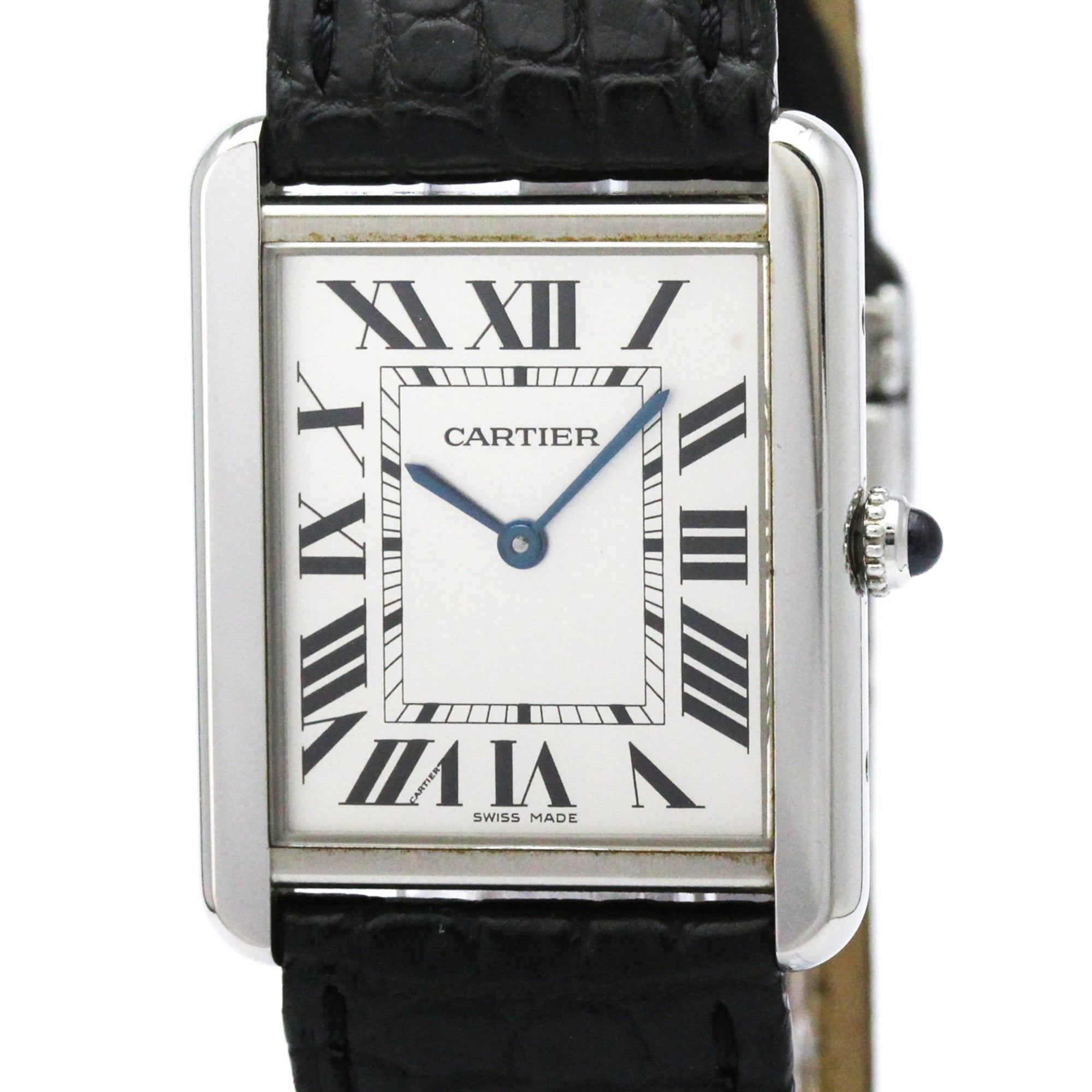 Cartier Tank Solo W5200003 Silver Dial 27mm Watch