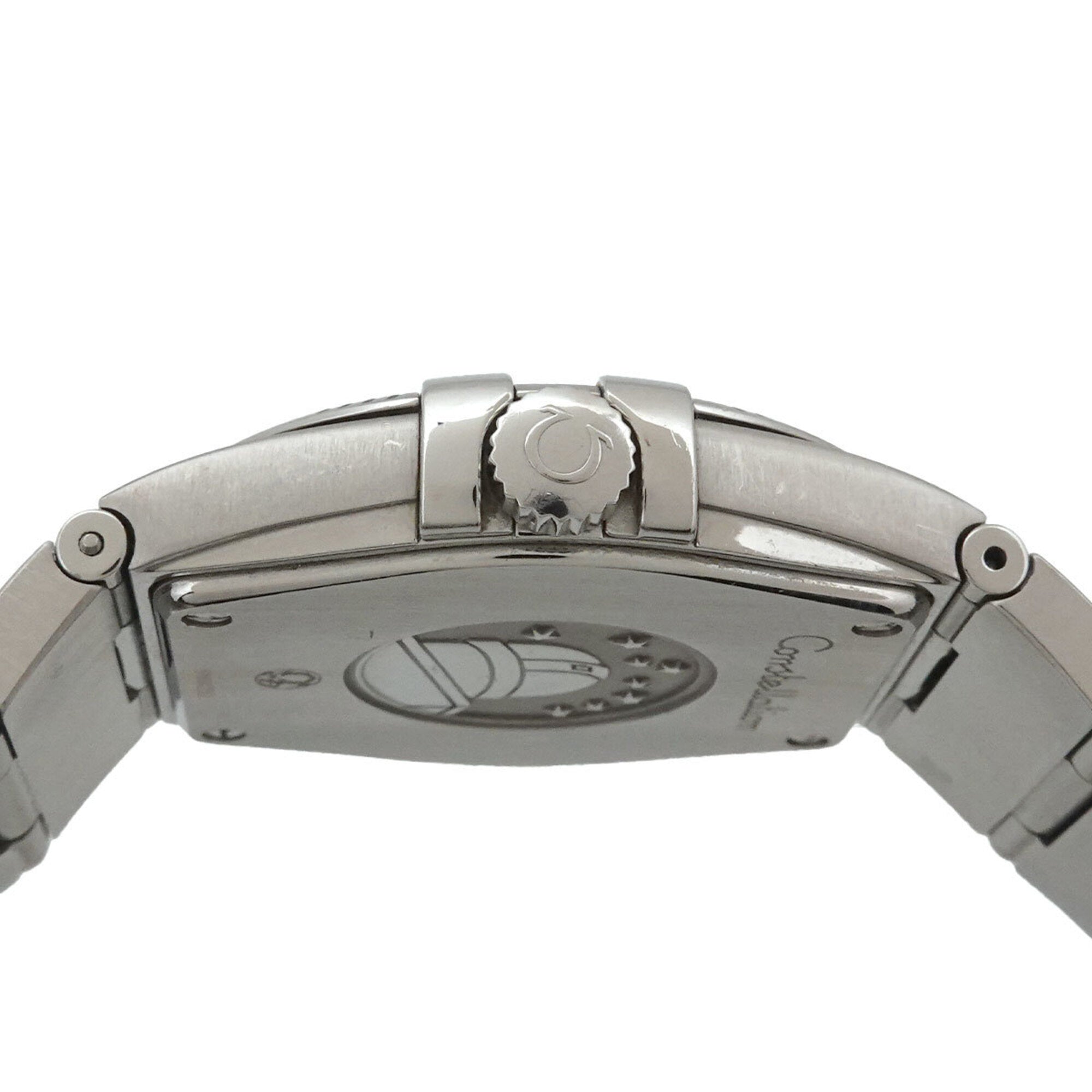 Omega Constellation 123 10 35 60 02 001 Date Silver Quartz