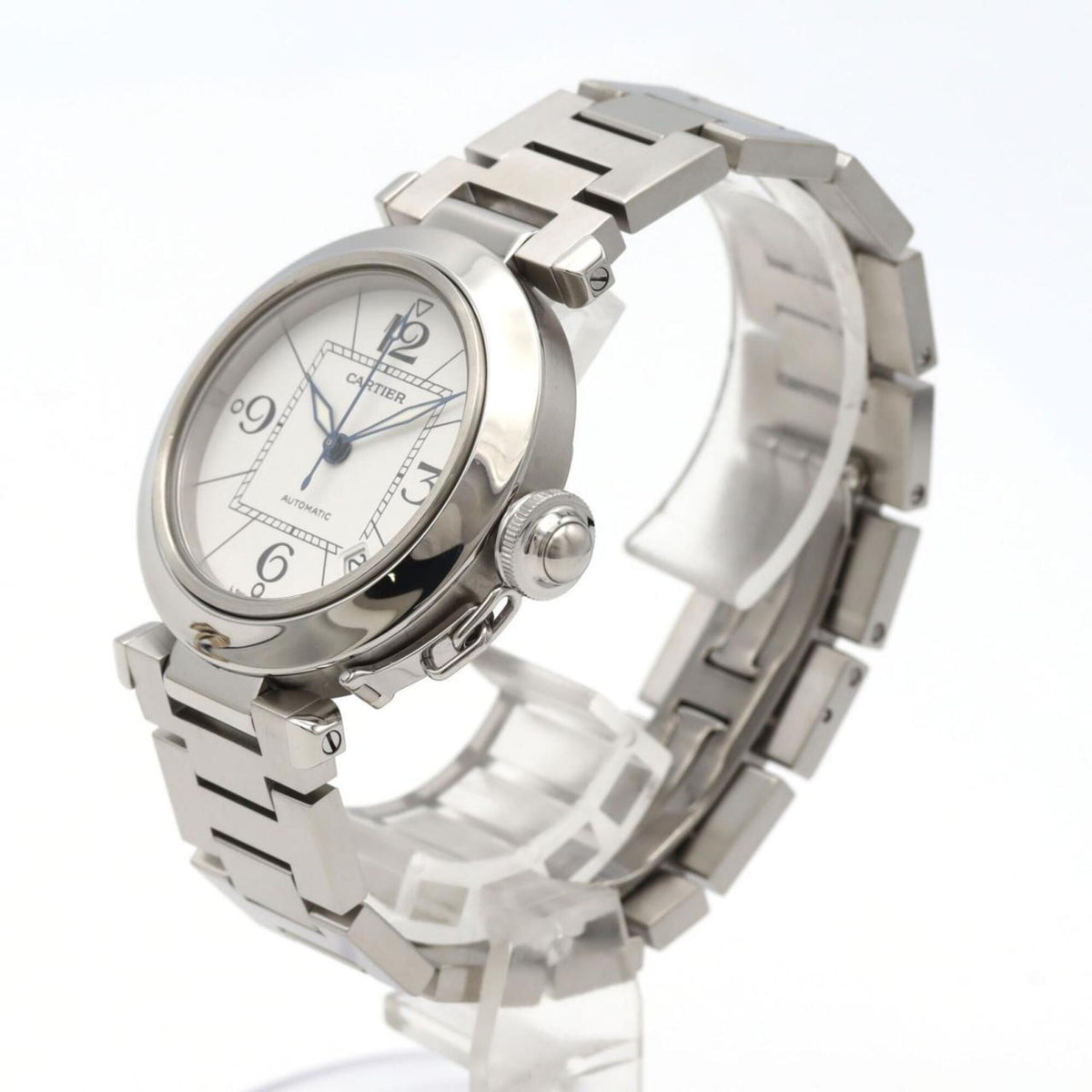 Cartier Pasha C W31074M7 White Dial 35mm Watch