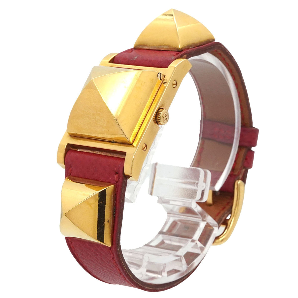 Hermes Medor GZl1lc1m horloge met witte wijzerplaat, 23 mm