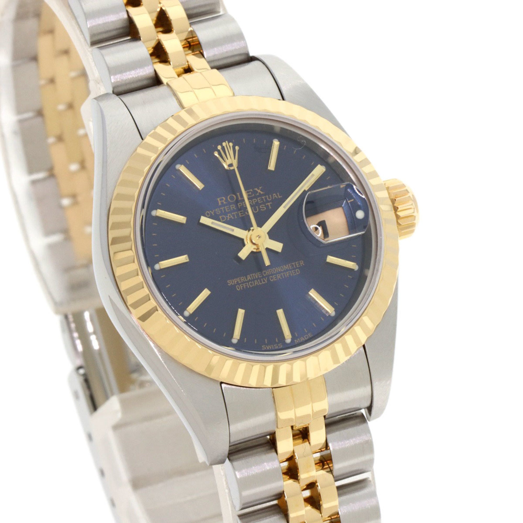 Rolex 79173 Datejust Uhr aus Edelstahl SSxK18YG für Damen ROLEX