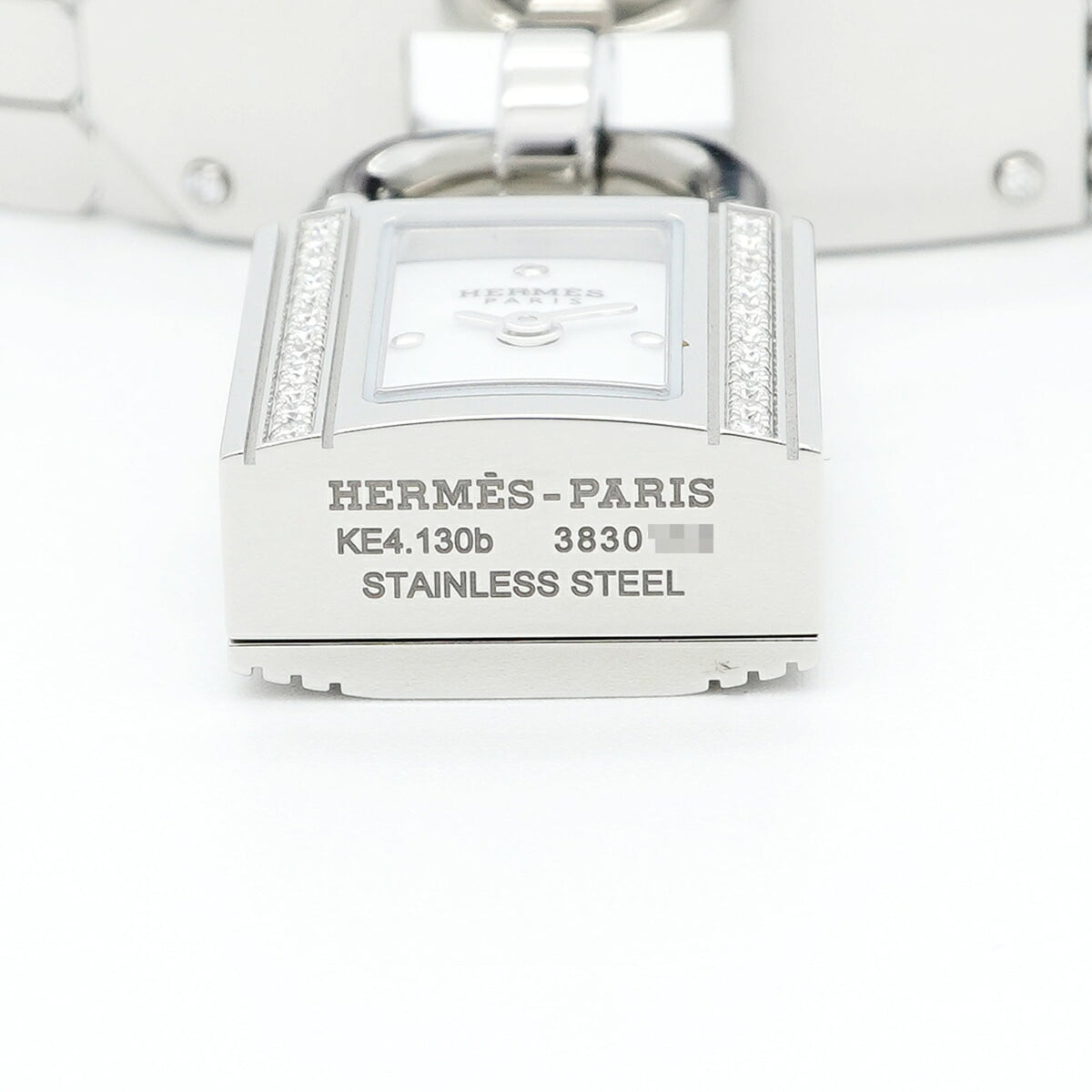 Hermes Kelly Diamond Bezel KE4.130b White Dial 16mm Watch