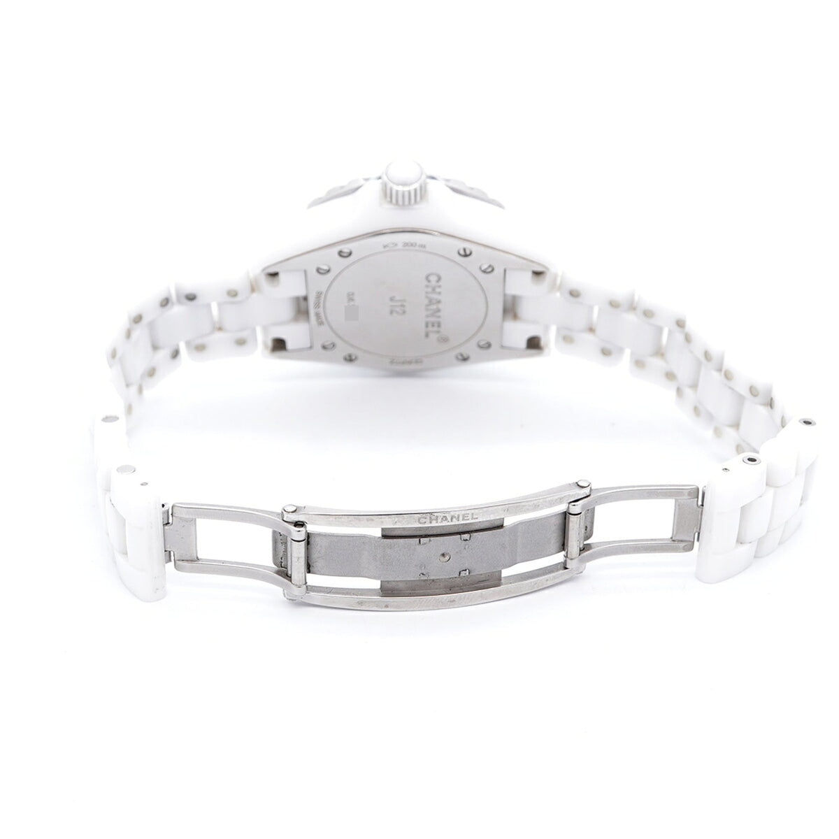Chanel J12 H0968 Weiß Zifferblatt 34 mm Uhr