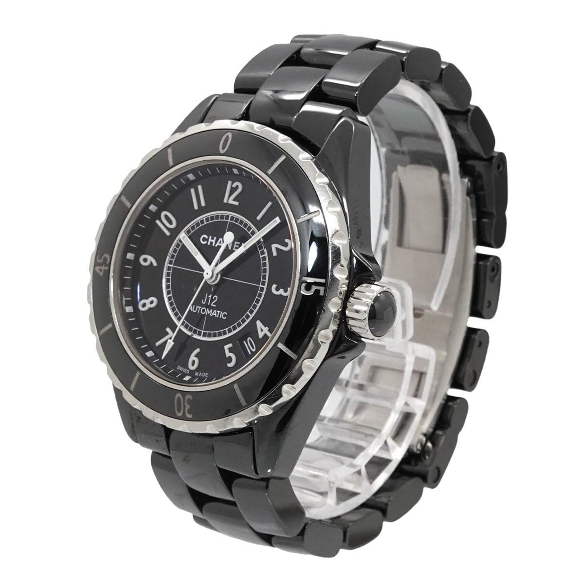 Chanel J12 38mm H0685 Black Ceramic Date Automatic Self-