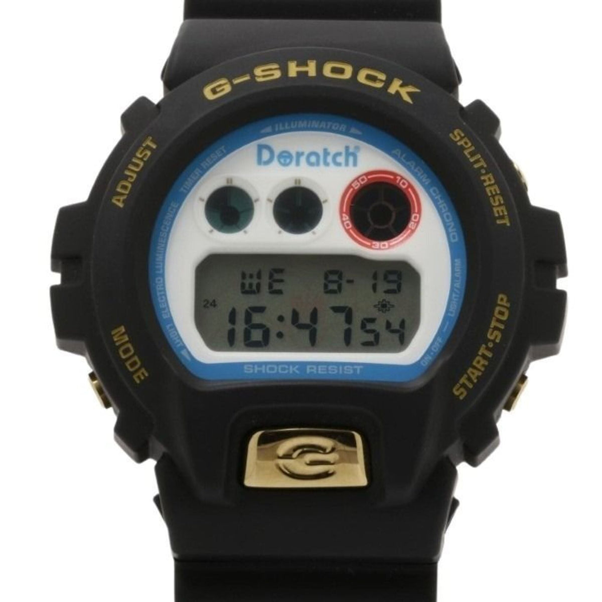Casio G-SHOCK Doratch Doraemon Collaboration DW-6900 White Dial 49mm Watch