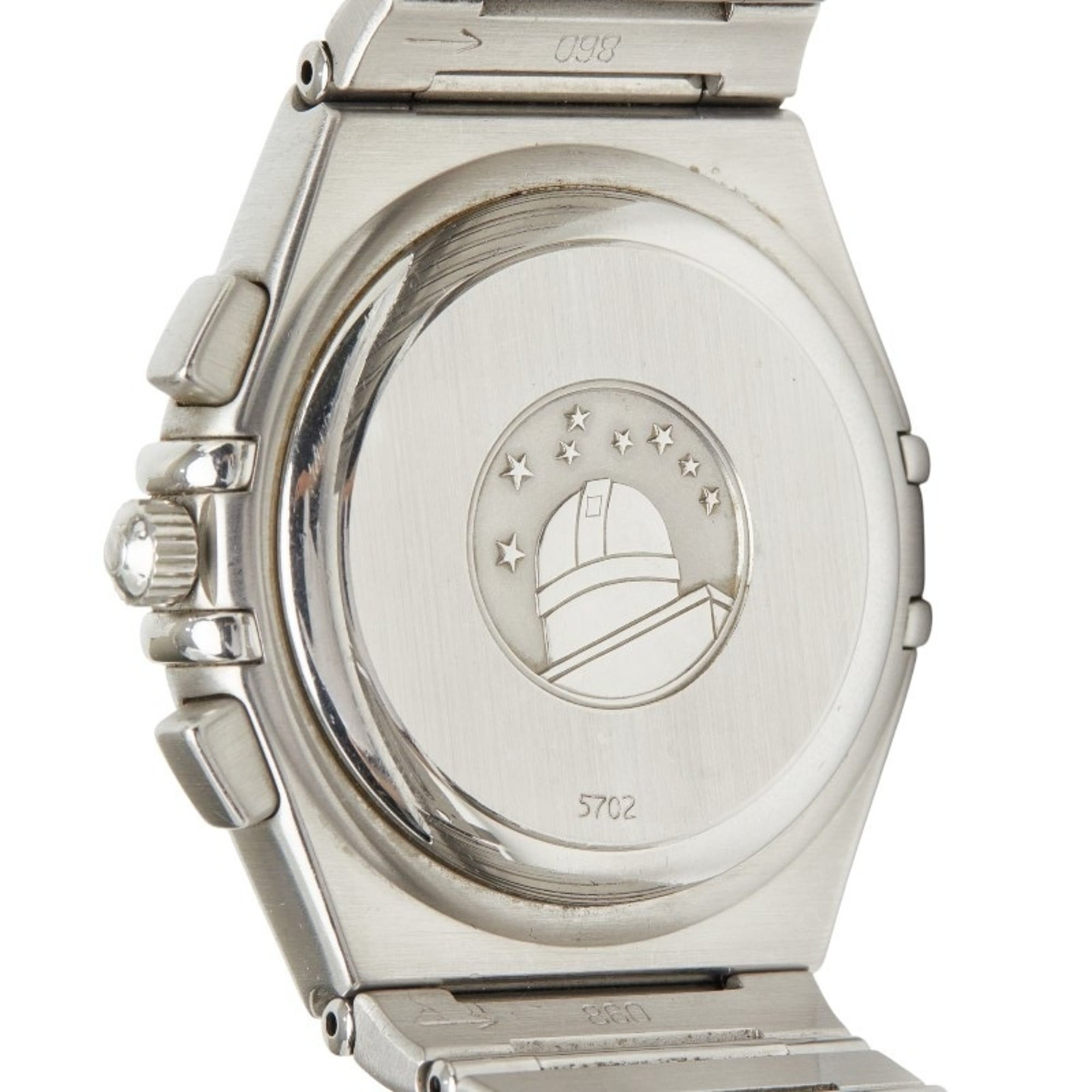 Omega Constellation Chronograph 1542.40Quarz marineblaues Zifferblatt, Edelstahl, Herrenuhr, OMEGA