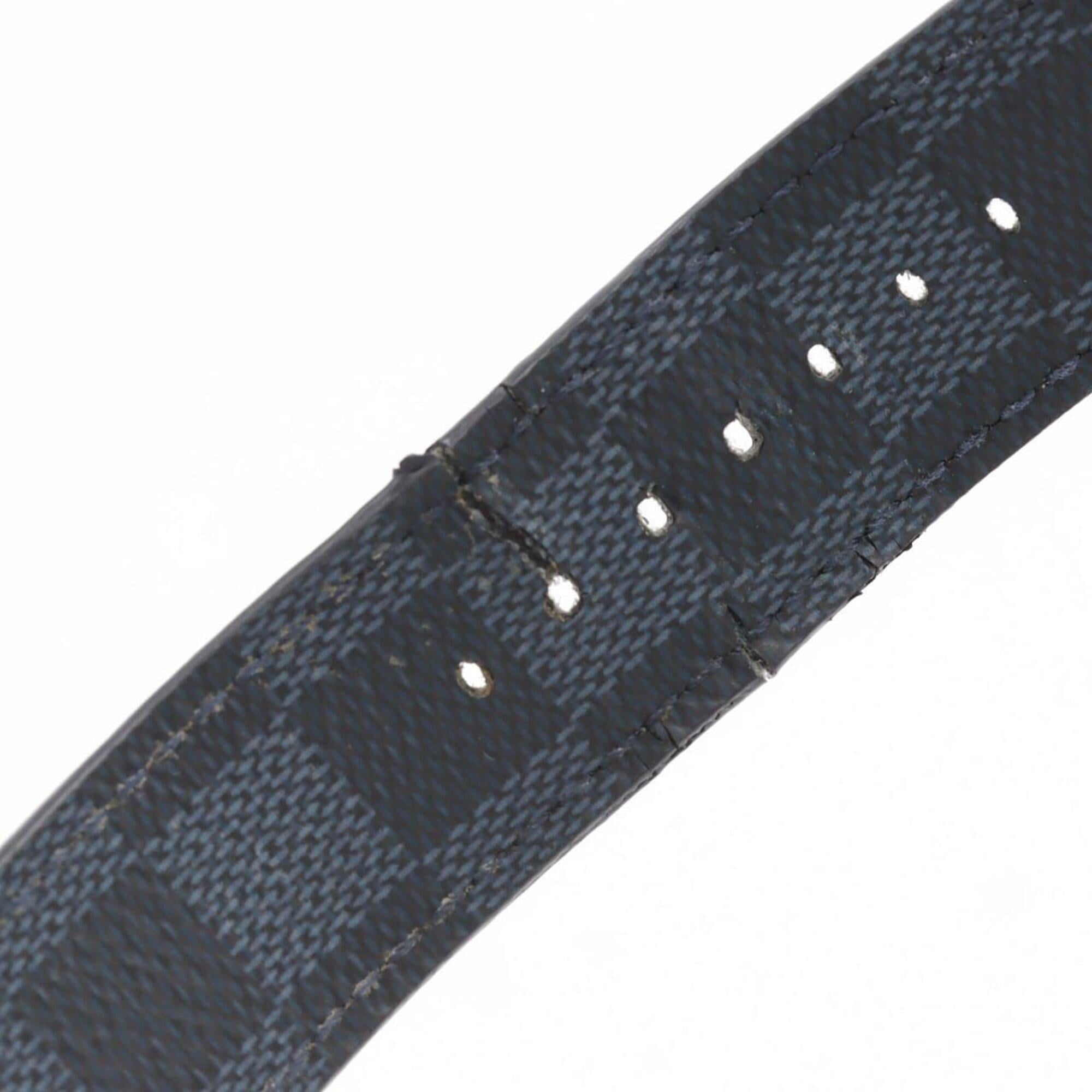 Louis Vuitton Tambour Damier Graphite QA073 SS Quartz Watch