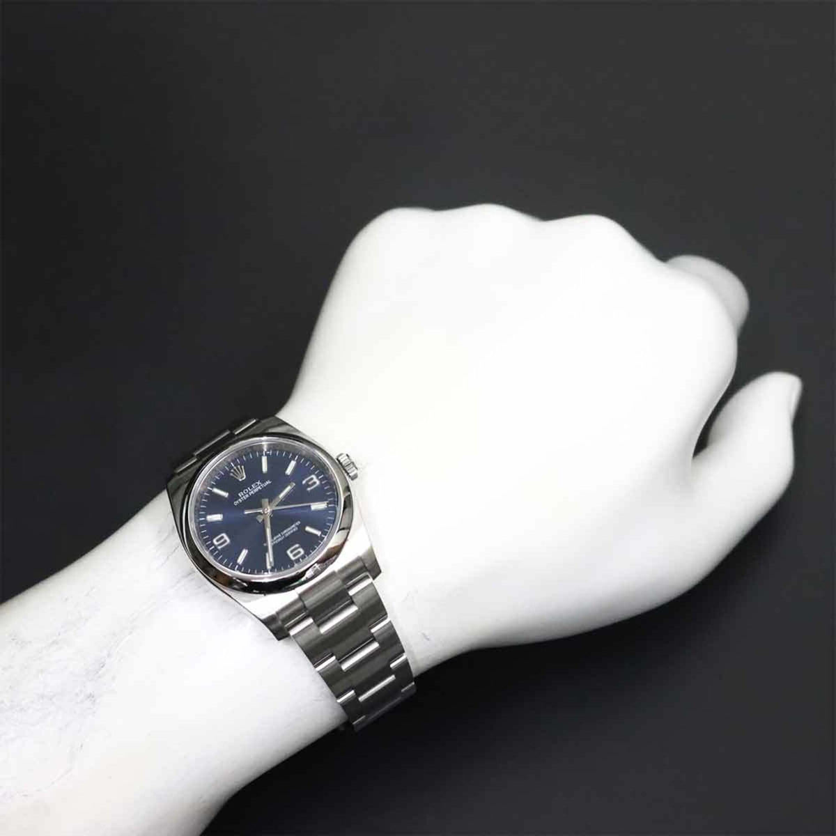 Rolex Oyster Perpetual 116000 Blue Dial 36mm Watch